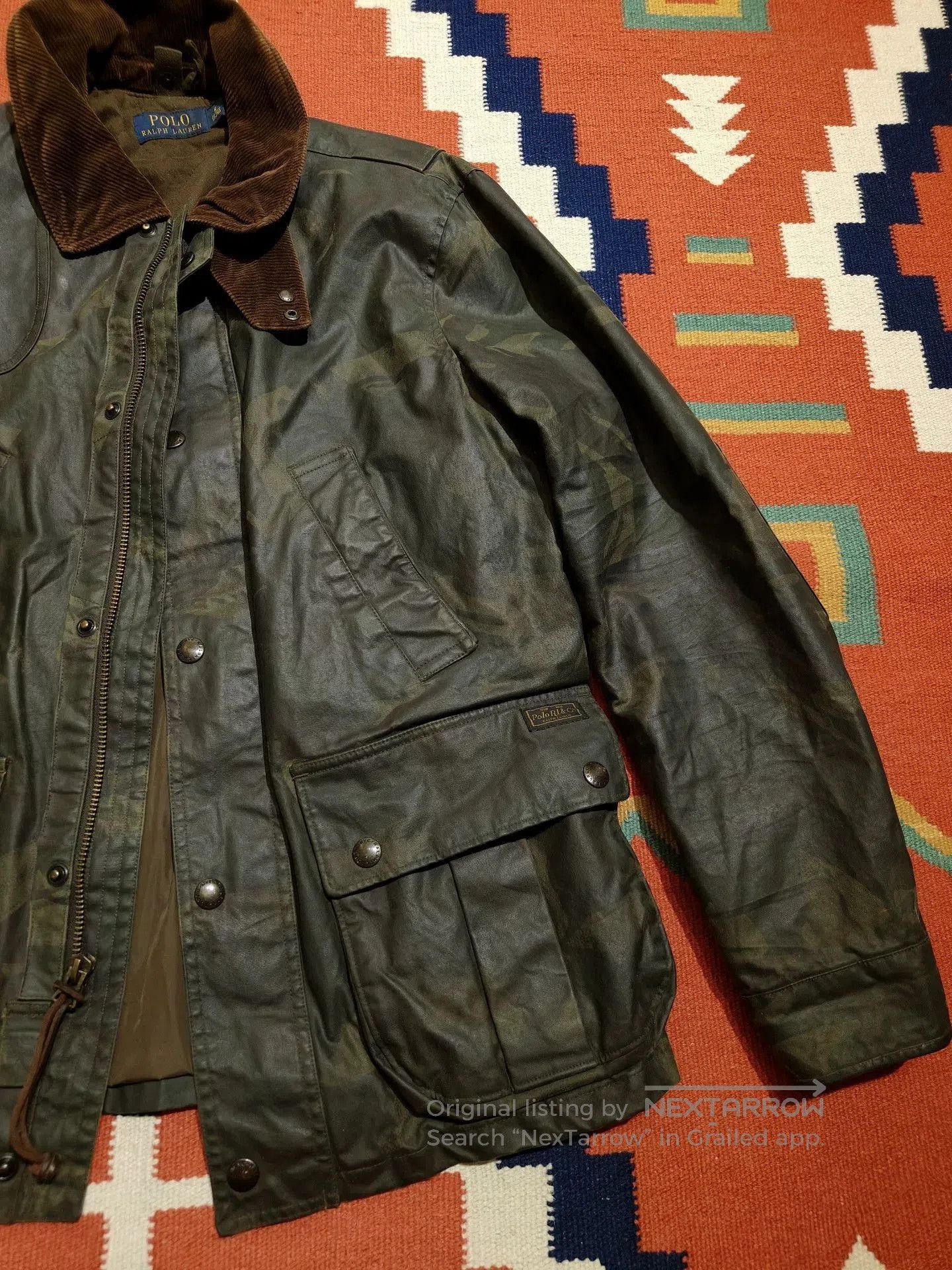 RRL Ralph Lauren Camouflage Waxed Jacket by Ralph Lauren. Size US M / EU 48-50 / 2 - 2 Thumbnail
