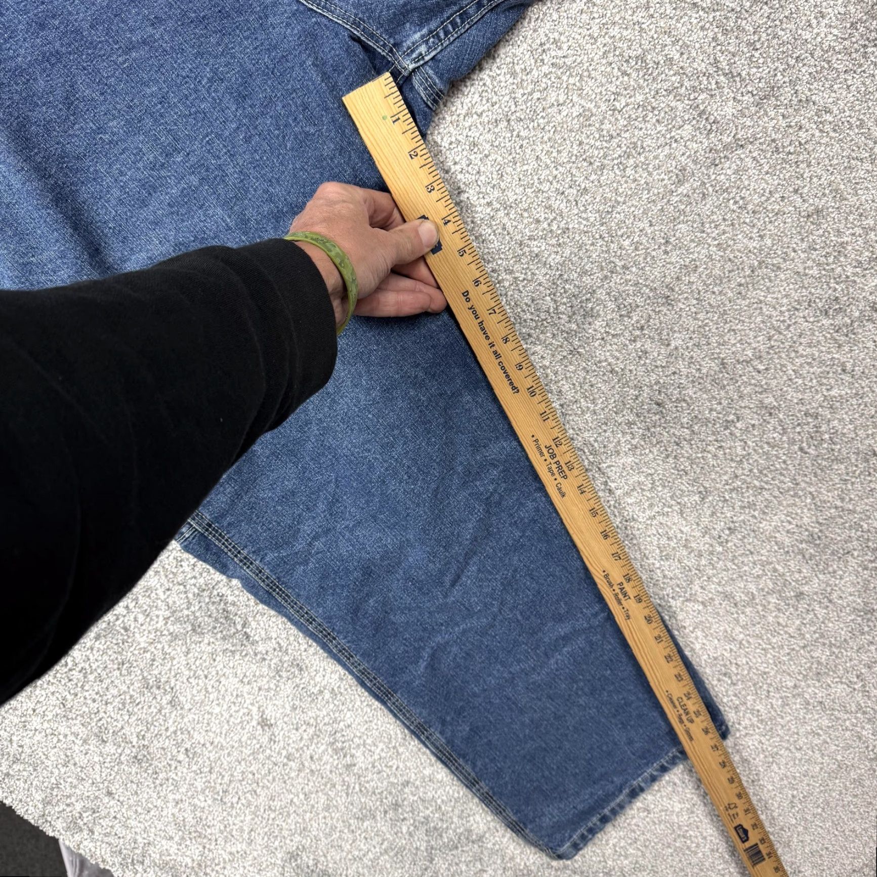 Lee VINTAGE Lee Jeans Mens 44x27 Carpenter Workwear Denim Blue Waist 44 Inseam 27in Pockets Zip Fly Mens Size US 44 / EU 60 - 5 Thumbnail