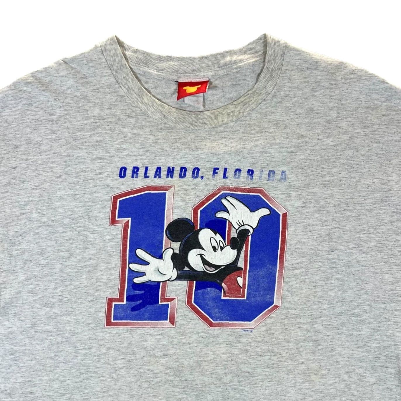 Disney VINTAGE Disney Mickey Mouse Souvenir Graphic T-Shirt XL Grey Men Size US XL / EU 56 / 4 - 2 Thumbnail