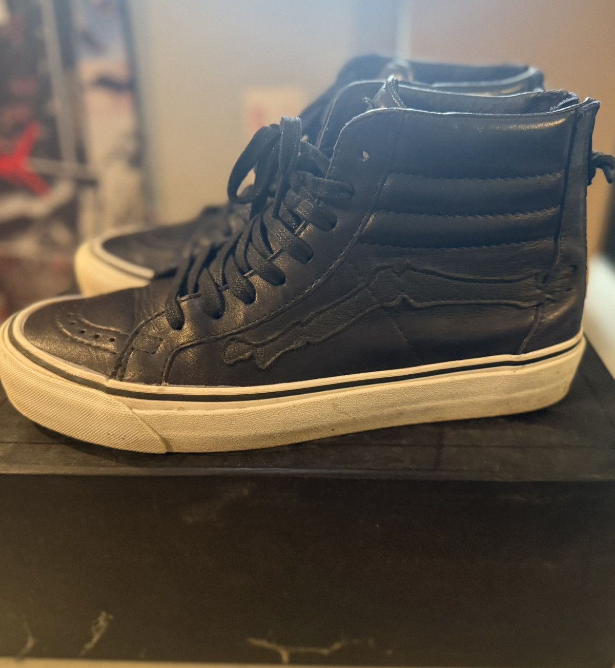 Blends × Vans BlendsXVans Vault Sk8-hi zip up Bones (Peacoat) Size US 8 / EU 41 - 3 Thumbnail
