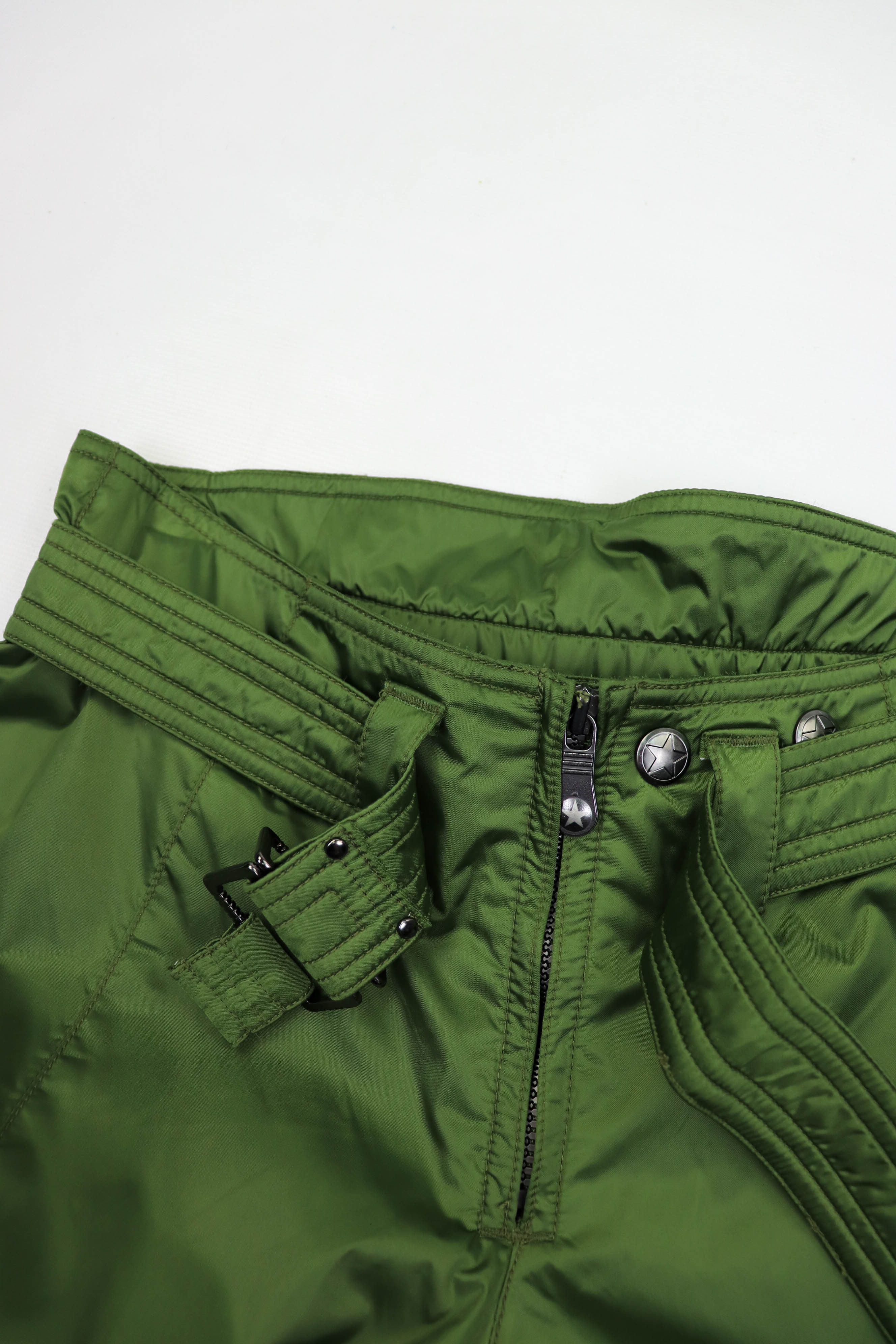 JET SET Women's JetSet Olive Green Nylon Snowboard Snow Ski Pants Size 26" / US 2 / IT 38 - 9 Thumbnail