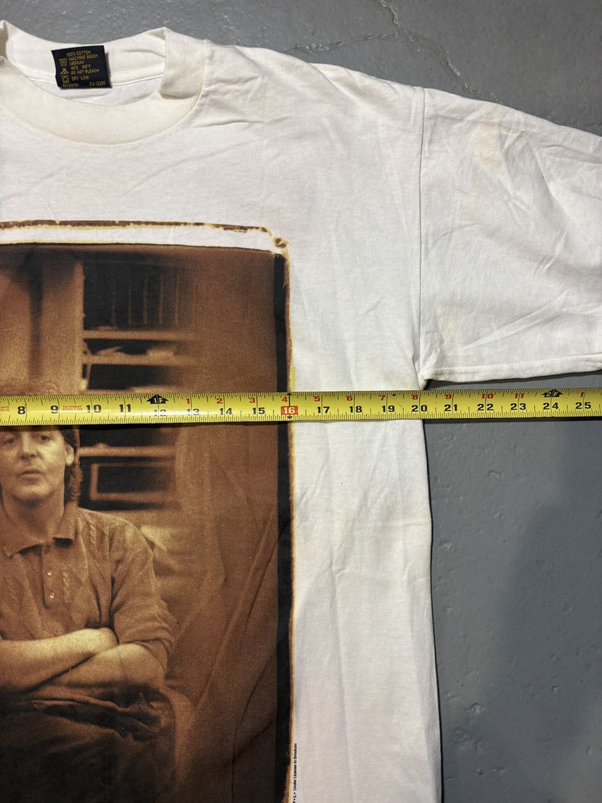 Brockum VTG Paul McCartney The New World Tour band T-shirt 90s NOS Size US L / EU 52-54 / 3 - 4 Thumbnail