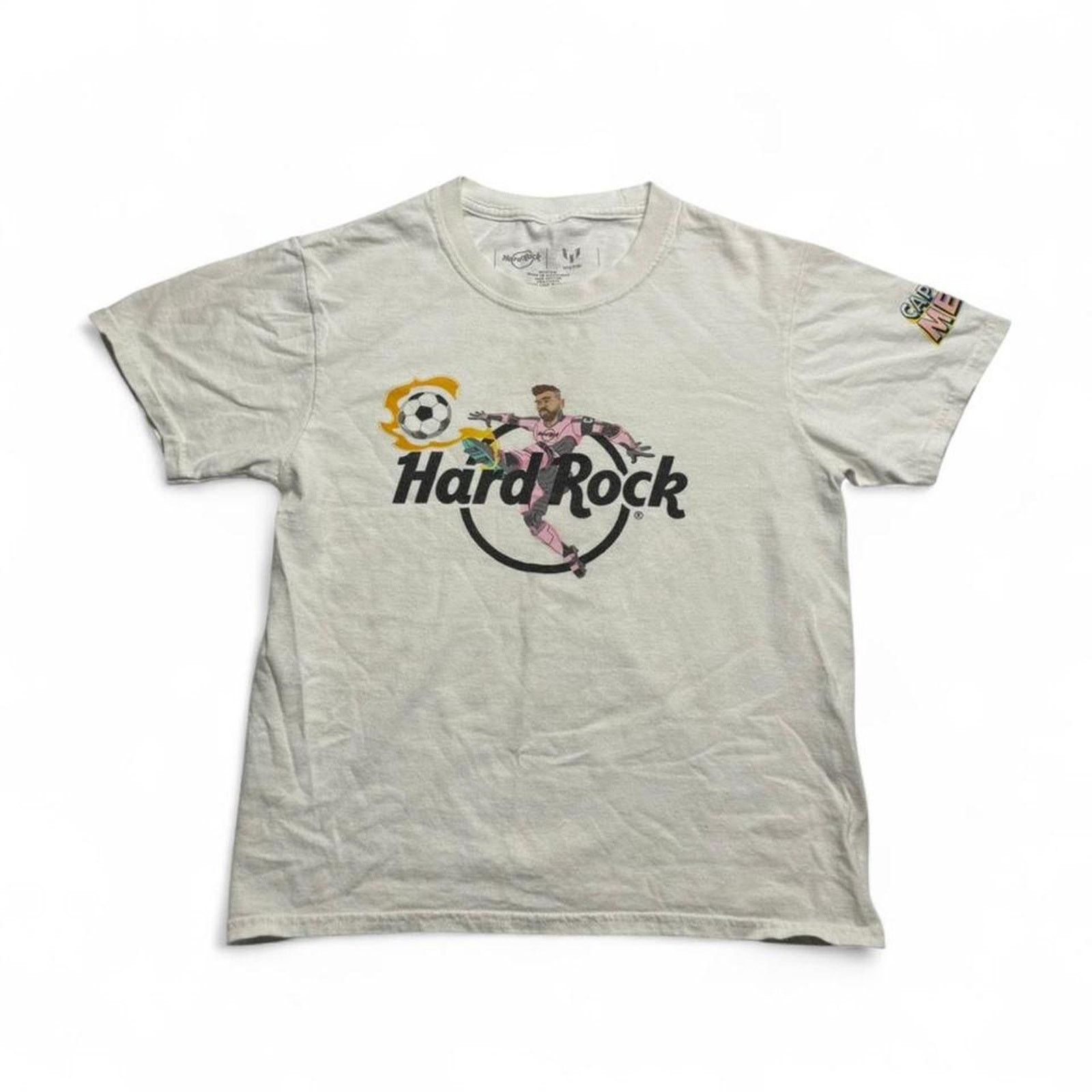 Hard Rock Cafe Hard rock Messi football TShirt tag says size m smaller side Size S / US 4 / IT 40 - 5 Thumbnail