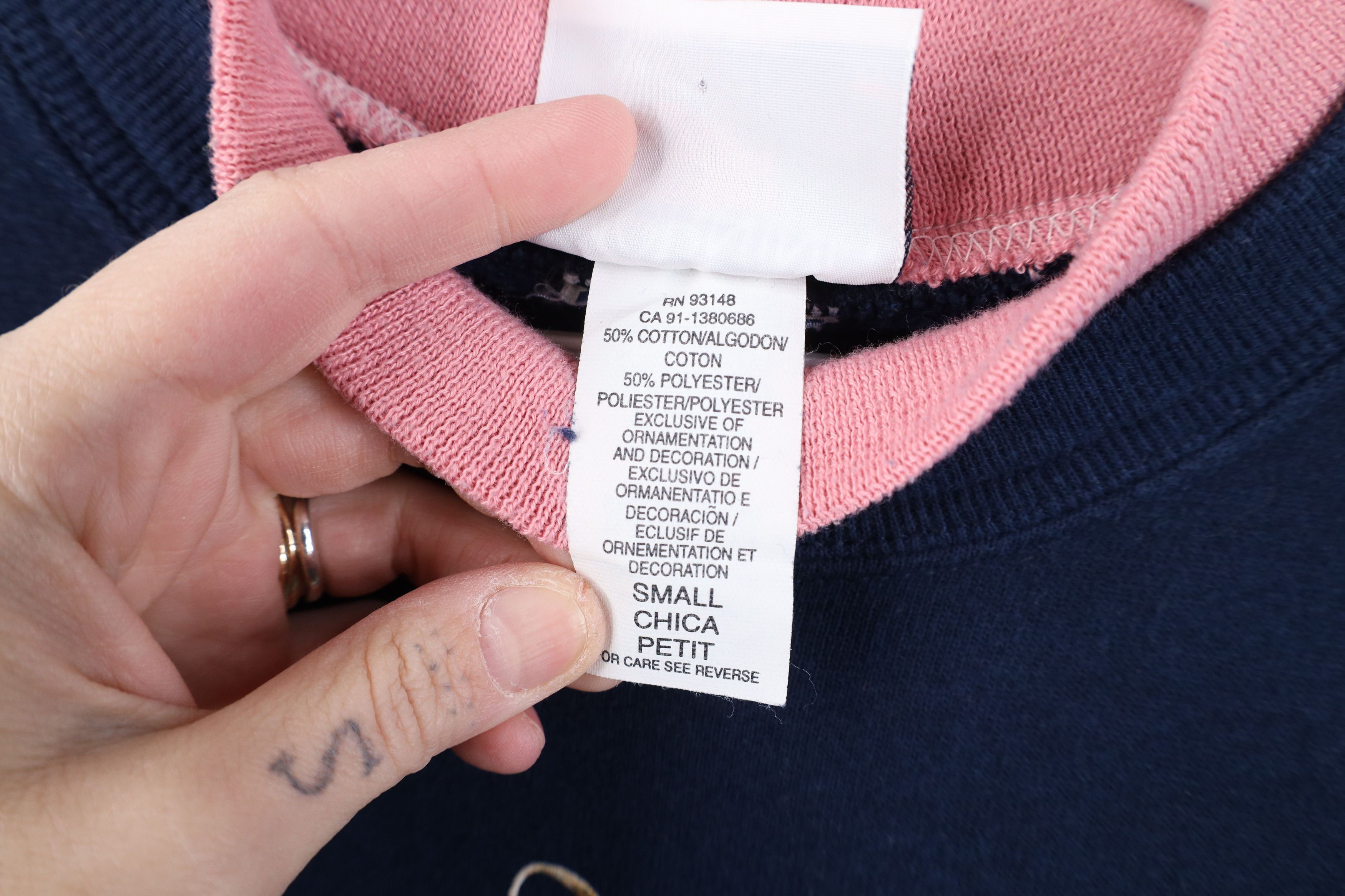 Vintage Vintage 90s Streetwear Nature Fall Sweatshirt Blue USA Size S / US 4 / IT 40 - 10 Thumbnail