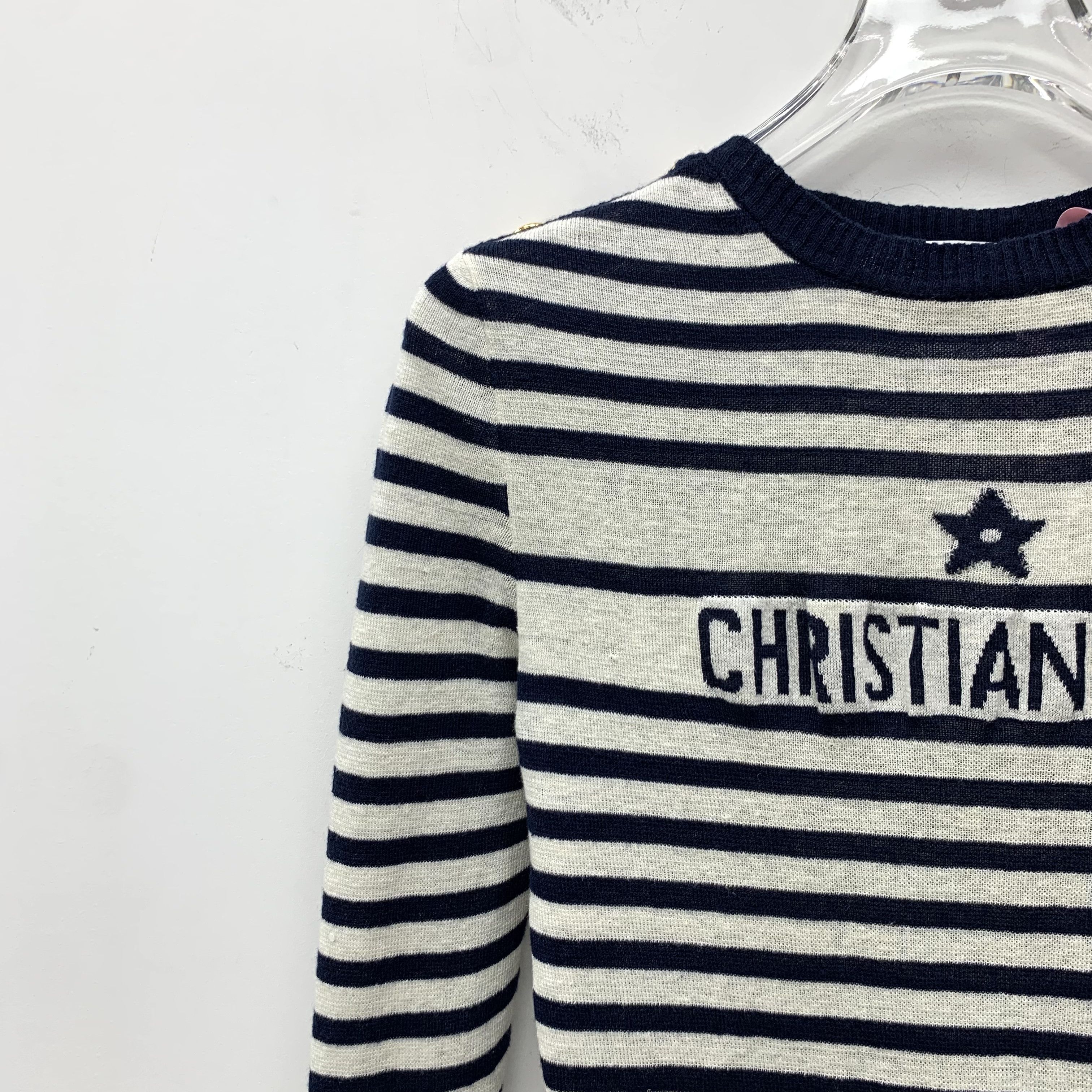 Dior Christian Dior Knitwear Colorblock Sweater (Size 34/XXS) Size XXS / US 00 / IT 34 - 7 Thumbnail