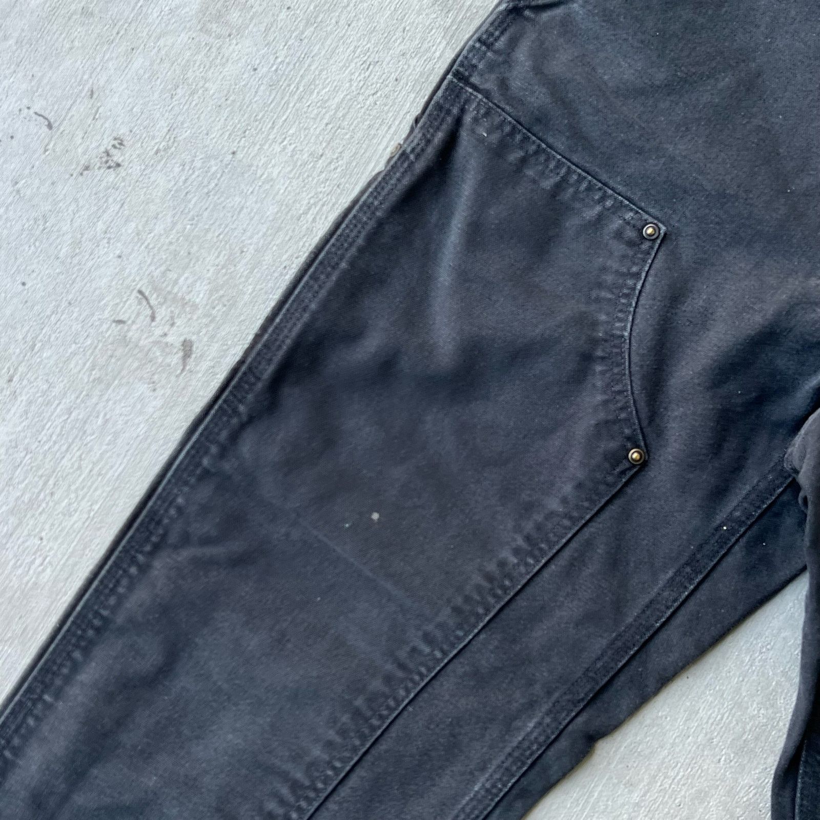 Carhartt × Vintage Carhartt black double knee work wear carpenter pants Size US 29 - 4 Thumbnail