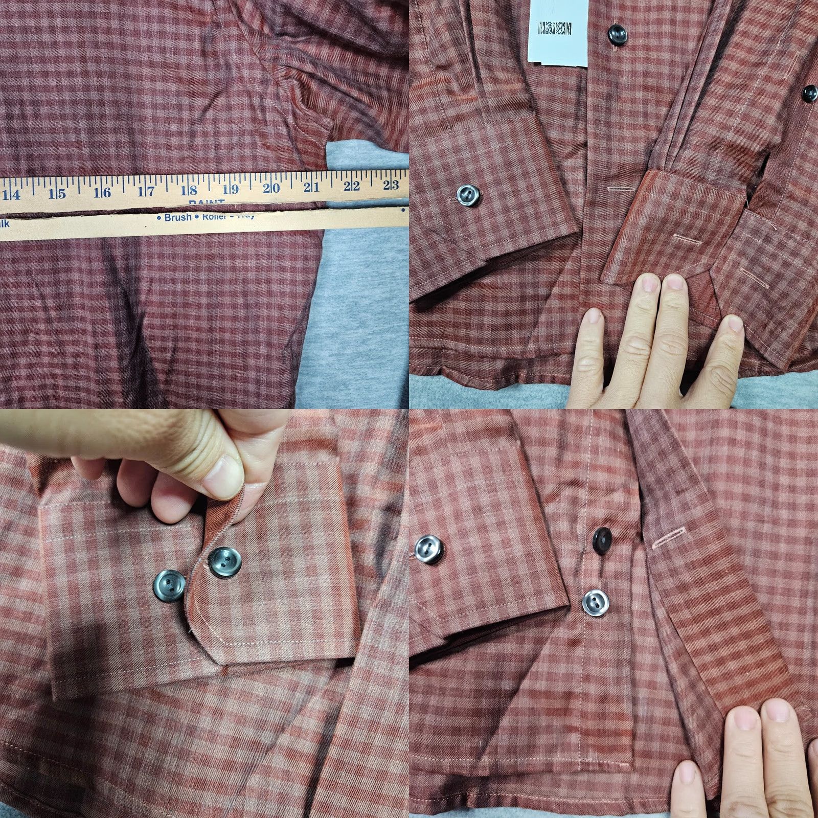 Eton ETON Men’s Button-Up Long Sleeve Plaid Twill Shirt M 15.5 Multicolor Cotton Size US L / EU 52-54 / 3 - 8 Thumbnail