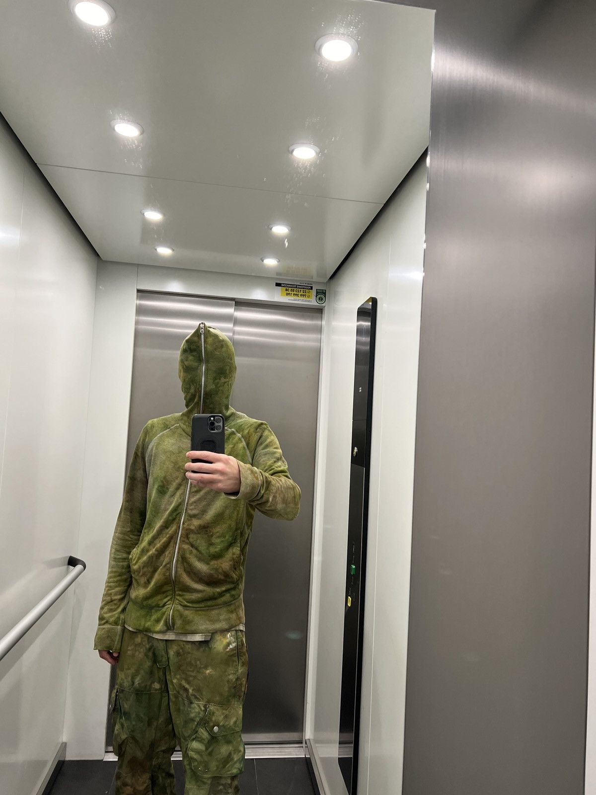 Acne Studios acne studios y2k swamp camo custom tie dye gimp hoodie Size US L / EU 52-54 / 3 - 22 Thumbnail