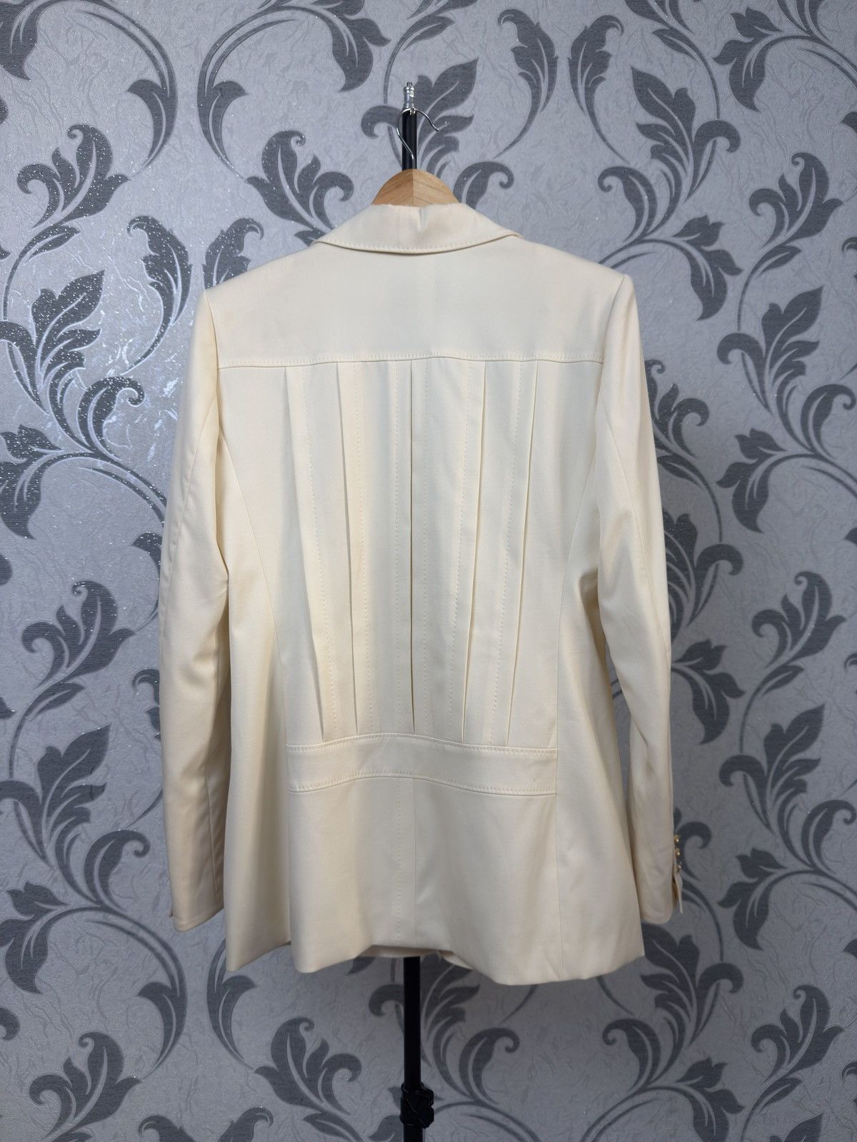 Yves Saint Laurent YVES SAINT LAURENT RIVE GAUCHE BEIGE BLAZER JACKET LANA WOOL Size M / US 6-8 / IT 42-44 - 21 Thumbnail