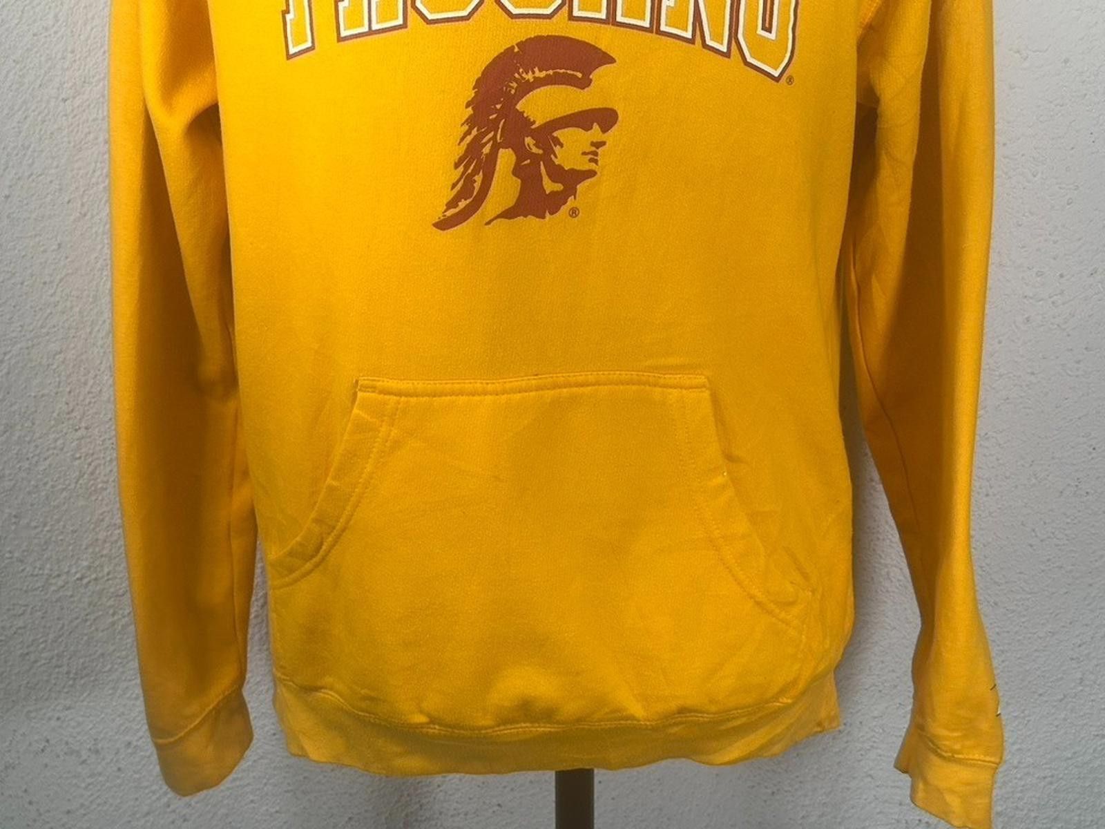 Pro Player USC Trojans Graphic Long Sleeve Knit Hoodie Yellow Medium Size ONE SIZE - 3 Thumbnail