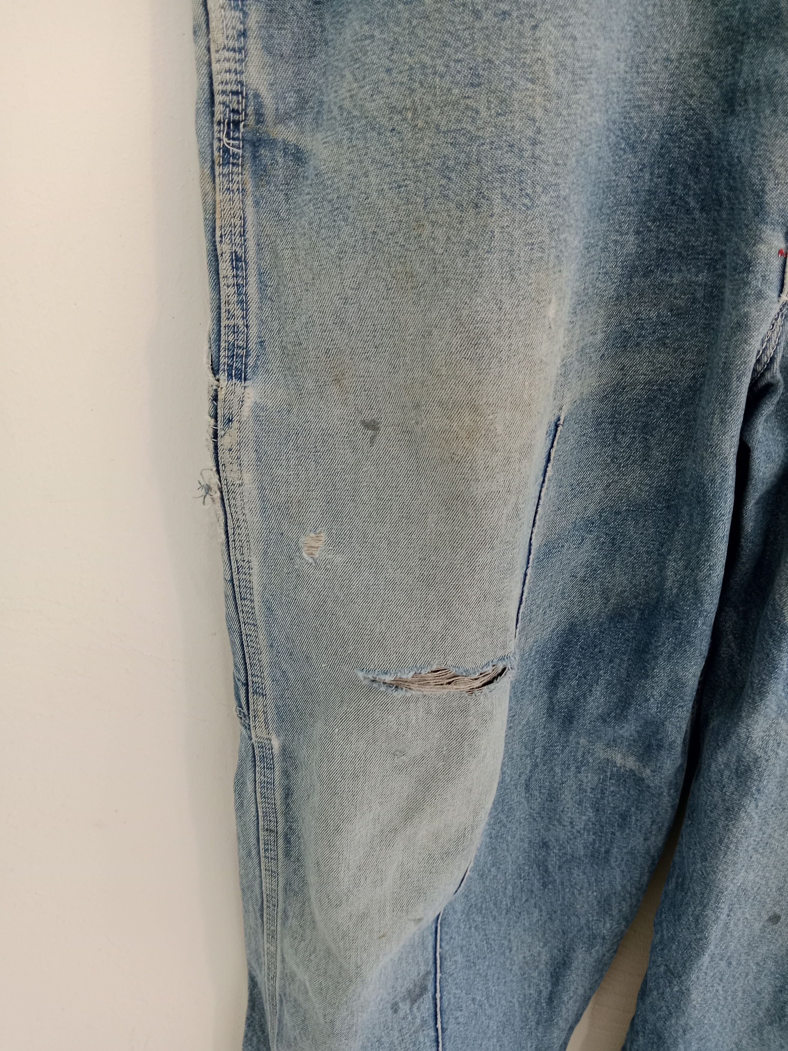 Dickies × Vintage Dickies Coverall Denim Distressed Jeans Size US L / EU 52-54 / 3 - 8 Thumbnail