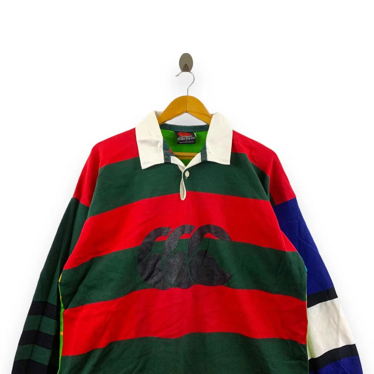 Canterbury of New Zealand Vintage CANTERBURY UGLIES UGLY Rugby Polo Tee Shirt Size US XL / EU 56 / 4 - 2 Thumbnail