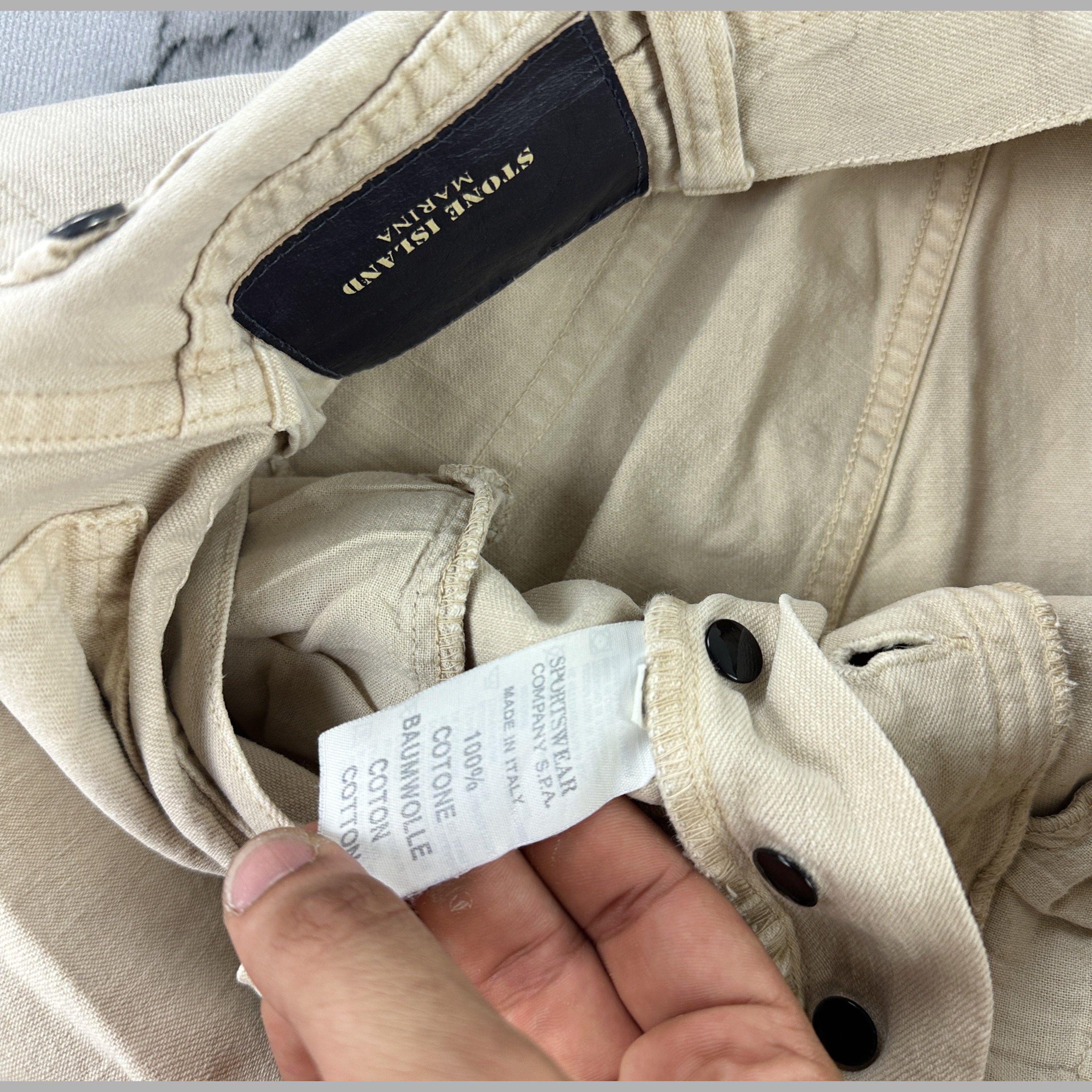 Stone Island Pantaloni Chino Stone Island Marina Cotone ’90s – 48 IT Size US 34 / EU 50 - 5 Thumbnail