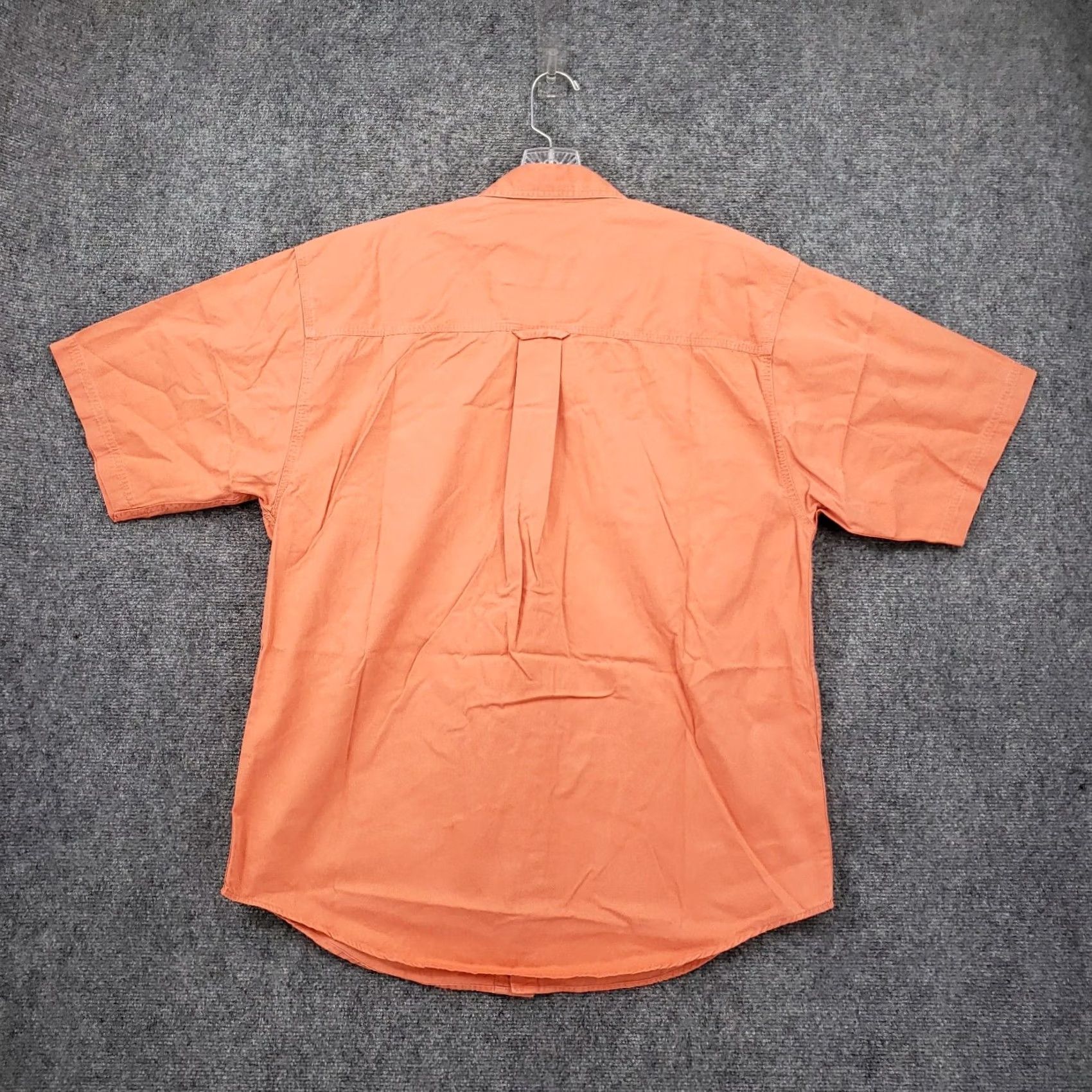 Eddie Bauer Eddie Bauer Shirt Mens XL Orange Twill Button-Up Short Sleeve Shirt Size US XL / EU 56 / 4 - 2 Thumbnail