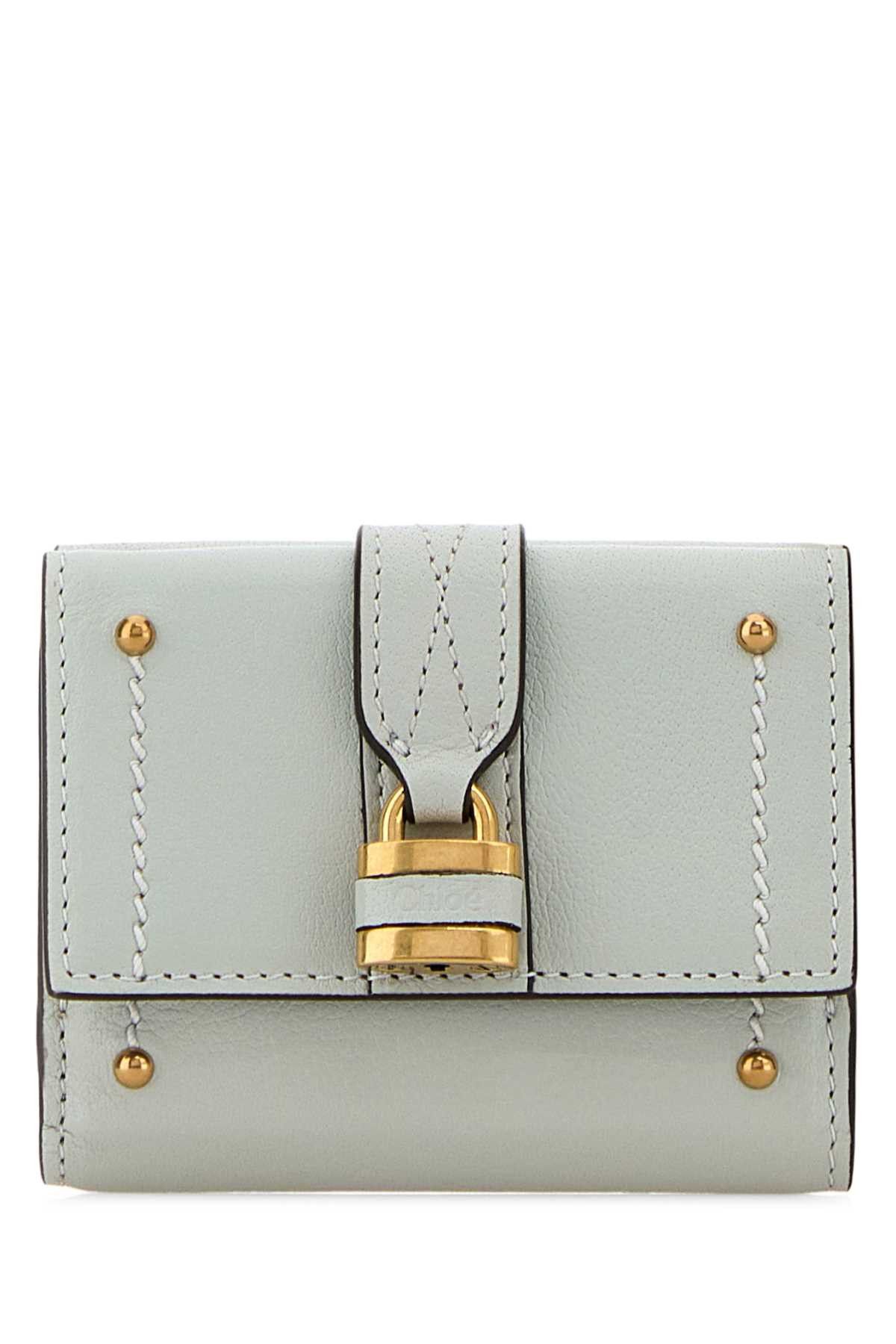Chloe Pastel Light Blue Leather Mini Paddington Wallet Size ONE SIZE - 1 Thumbnail