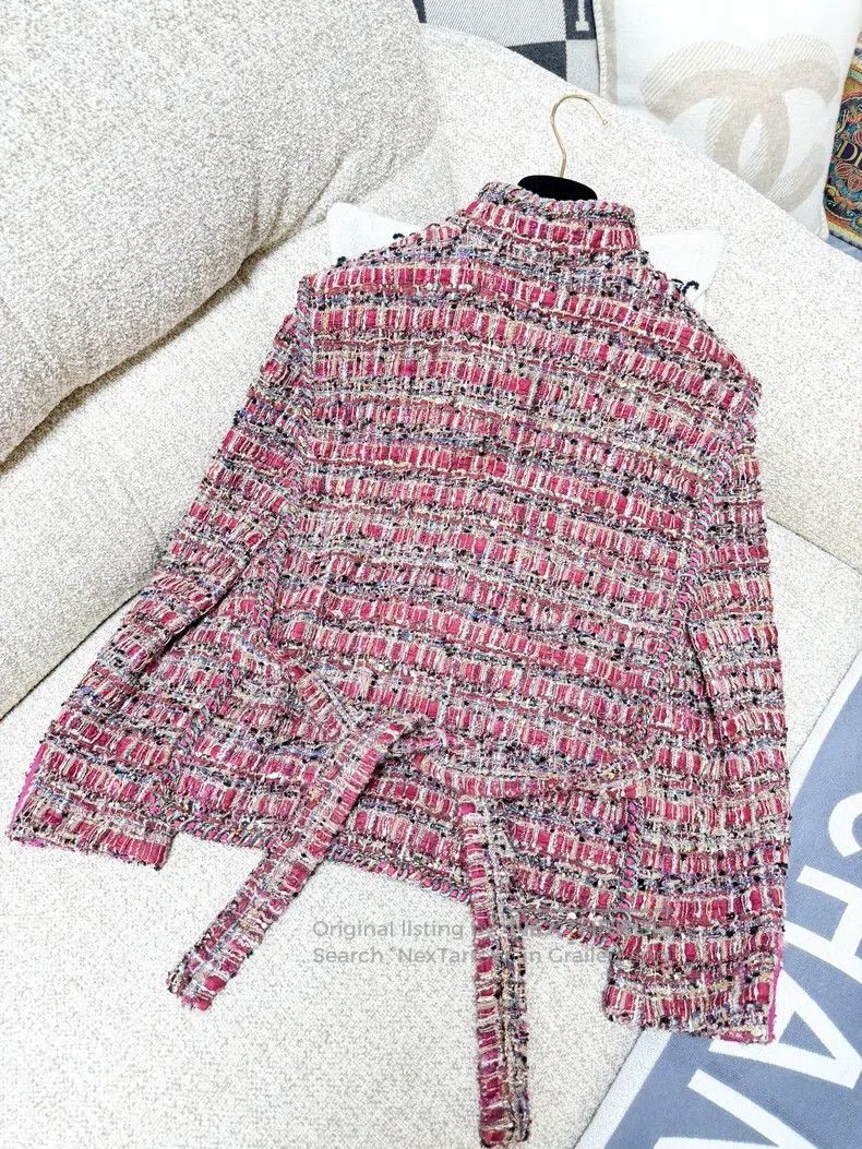 Chanel Chanel 21A red mixed colour heavy industry gorgeous knitte Size S / US 4 / IT 40 - 3 Thumbnail