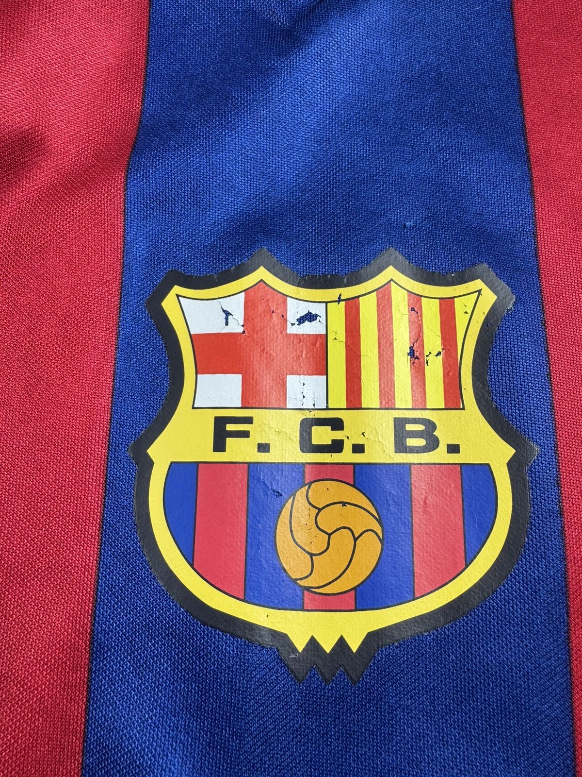 Nike BARCELONA GETHIN 2001/2002 Vintage Nike Soccer Football Football Shirt Jersey Size US L / EU 52-54 / 3 - 12 Thumbnail