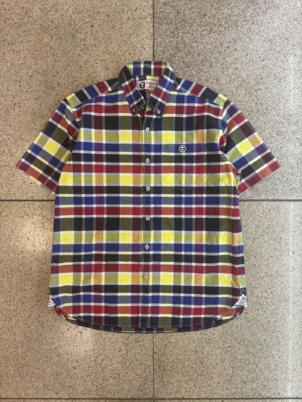 Aape Aape plaid short-sleeved shirt Size US XL / EU 56 / 4 - 2 Thumbnail
