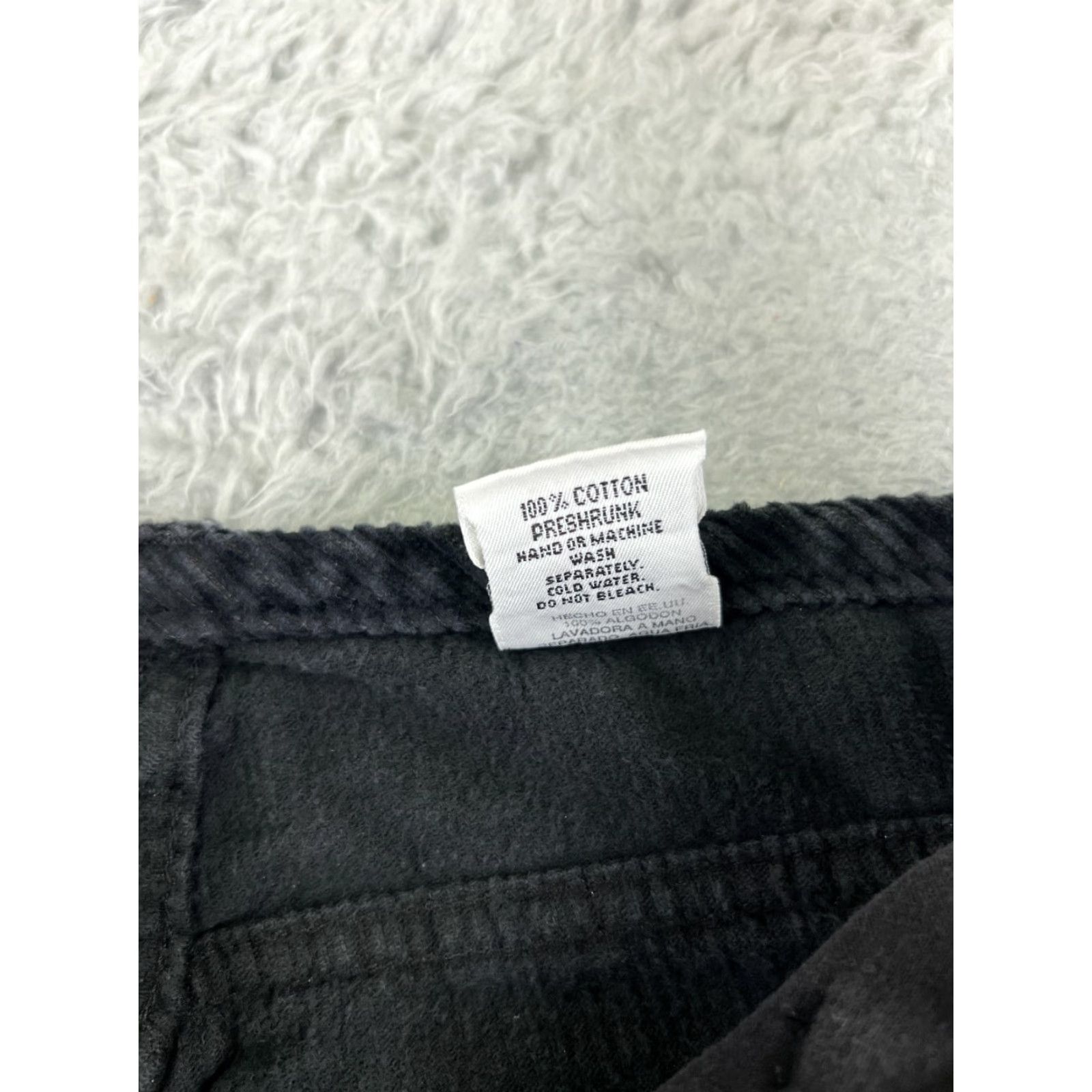 Vintage VINTAGE Eunina Pants Womens 5 Black Corduroy 100% Cotton Flare Bootcut 26x27"} Size 27" / US 4 / IT 40 - 7 Thumbnail