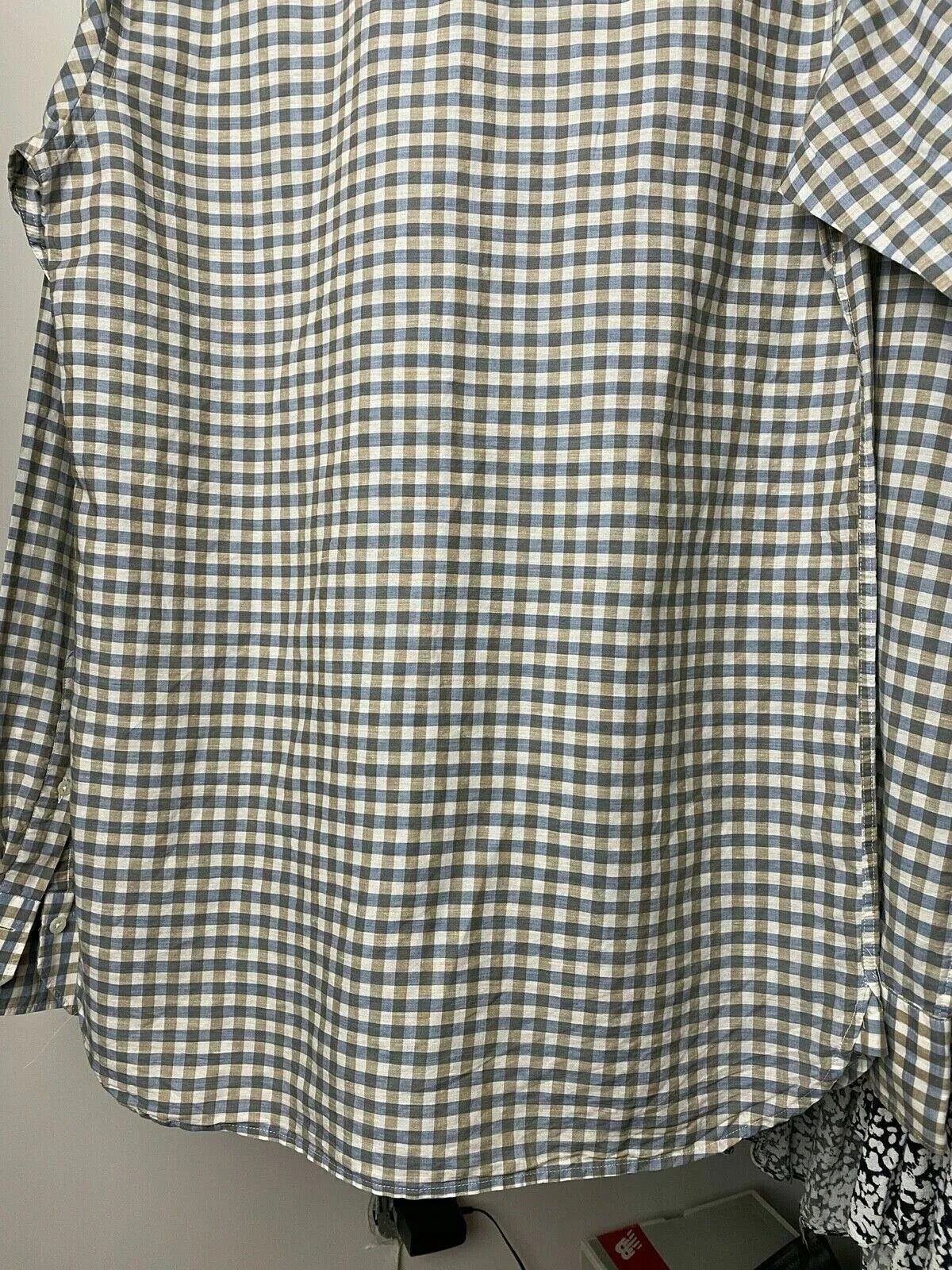 Suitsupply Suitsupply Men's Cutaway Collar Gingham Check Shirt Two Ply Size US L / EU 52-54 / 3 - 7 Thumbnail