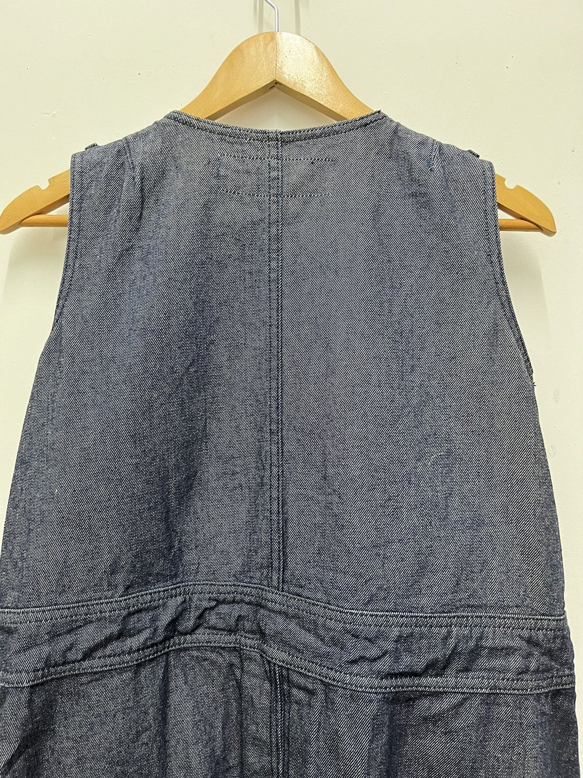 Issey Miyake Sunao Kuwahara Sleeveless Denim Dress Size M / US 6-8 / IT 42-44 - 8 Thumbnail