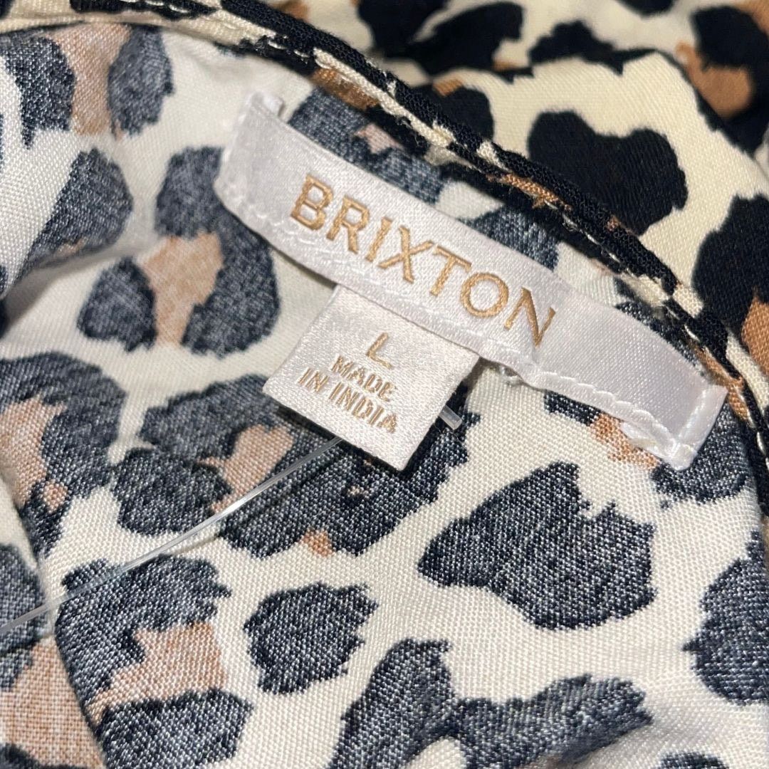 Brixton Brixton Leopard Print Midi Slip Dress Size Large Strap Chic Size L / US 10 / IT 46 - 4 Thumbnail