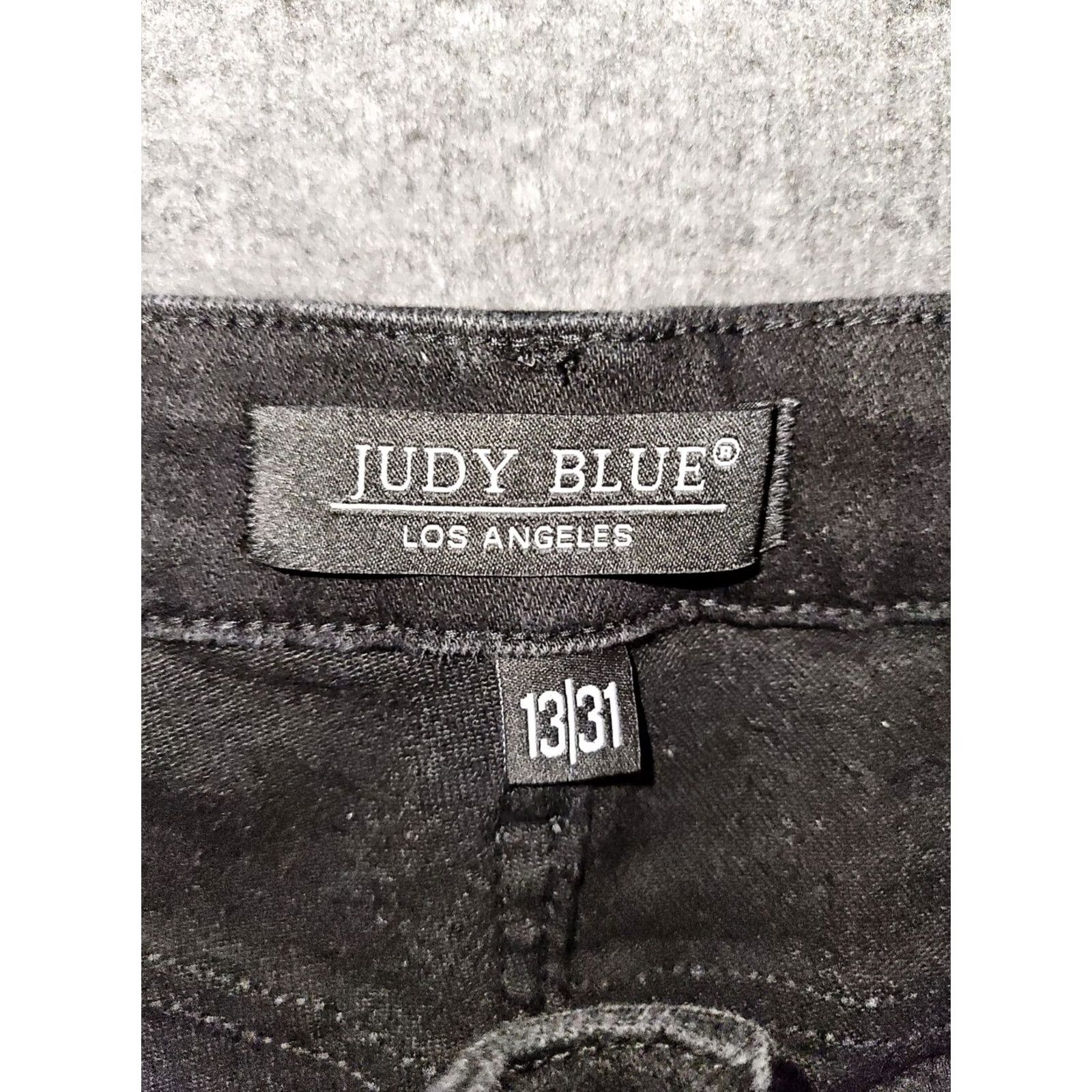 Vintage Judy Blue Jeans Womens 13 Black Skinny Fit Ankle Women Mid Rise Stretch Preppy Size 34" / US 12 / IT 48 - 2 Thumbnail