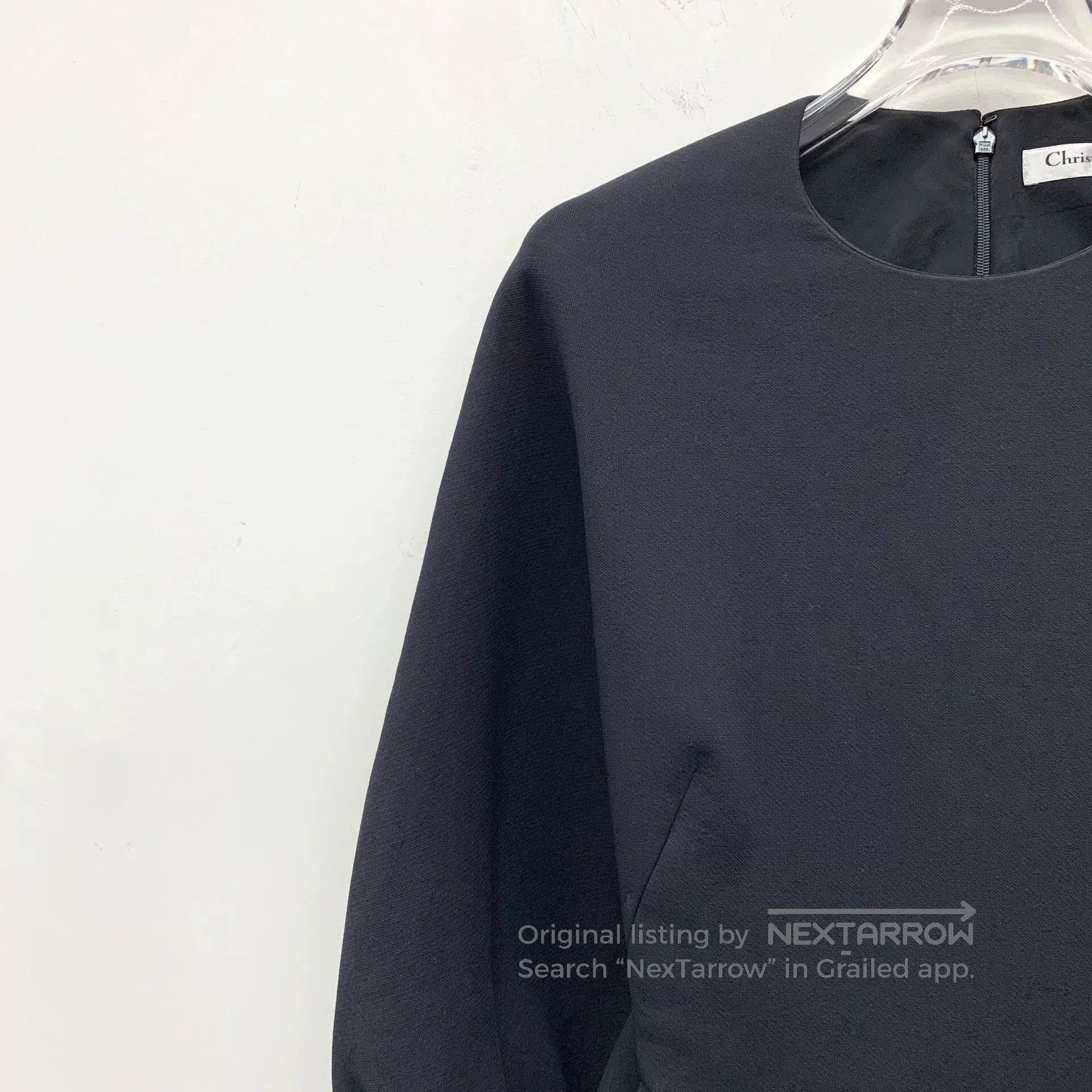 Dior Christian Dior Black Wool Dress. Size US XXS / EU 40 - 3 Thumbnail