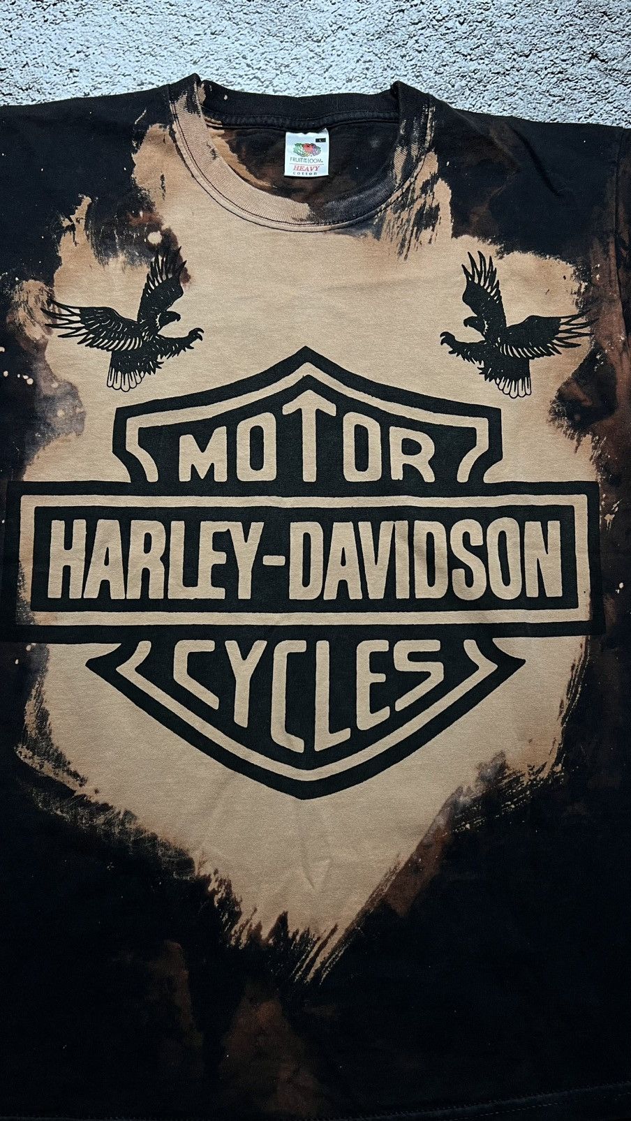 Harley Davidson Harley Davidson dyed fruit of the loom heavy cotton Y2K tee Size US L / EU 52-54 / 3 - 3 Thumbnail