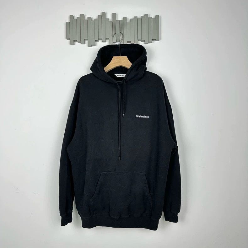Balenciaga Balenciaga embroidered logo on chest hoodie 2502-Nextarrow Size US S / EU 44-46 / 1 - 1 Thumbnail