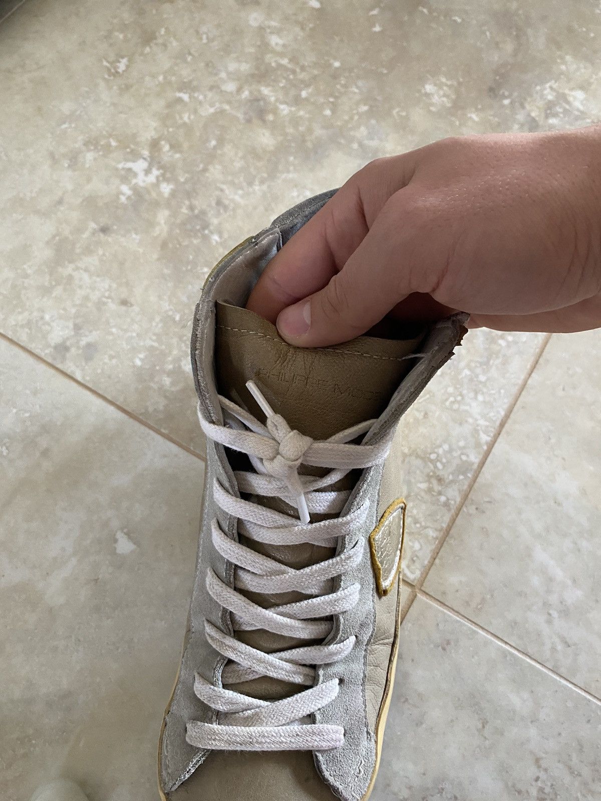 Philippe Model Vintage Philipe Model Paris Mid Brown 6 Distressed Sneakers Size US 8 / EU 41 - 12 Thumbnail