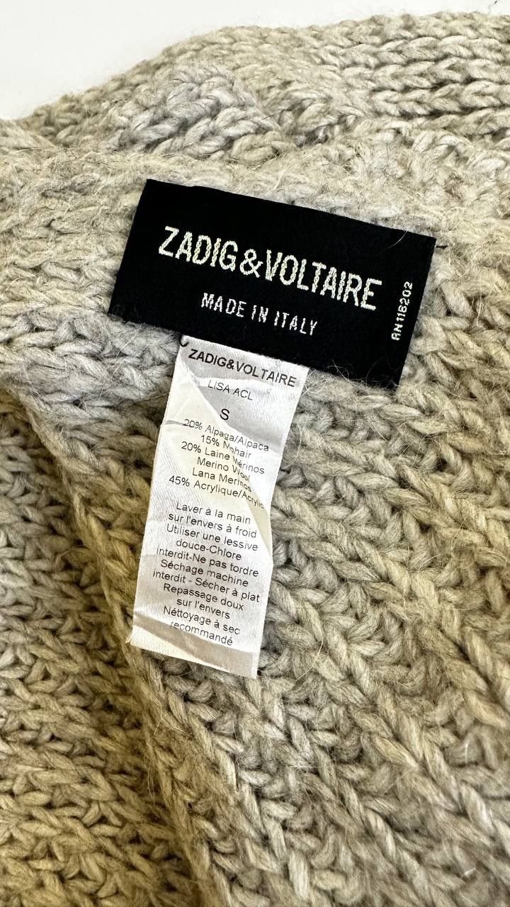 Zadig & Voltaire Zadiq & Voltaire Scarf With 20% Alpaca Wool Size ONE SIZE - 2 Thumbnail