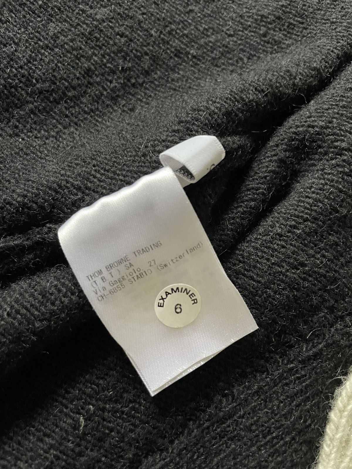 Thom Browne RARE- BLACK Mohair Tweed Jersey Stitch 4-bar Cardigan Size US L / EU 52-54 / 3 - 10 Thumbnail