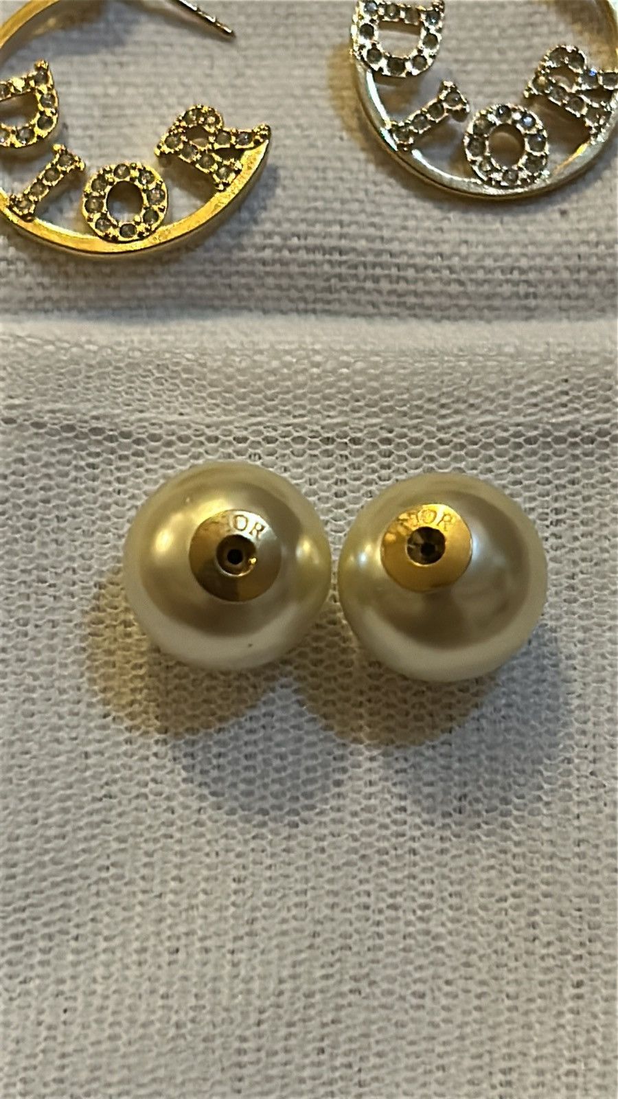 Dior Dior Tribales Earrings Gold-Finish Metal White Resin Pearl Size ONE SIZE - 7 Thumbnail