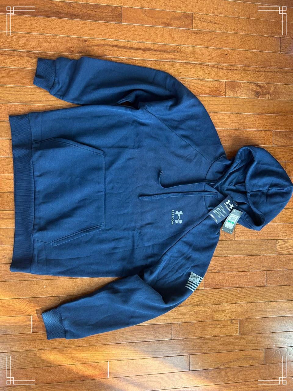 Designer Under Armour Men's Freedom Fleece Hoodie - Navy, Size Large Size US L / EU 52-54 / 3 - 2 Thumbnail