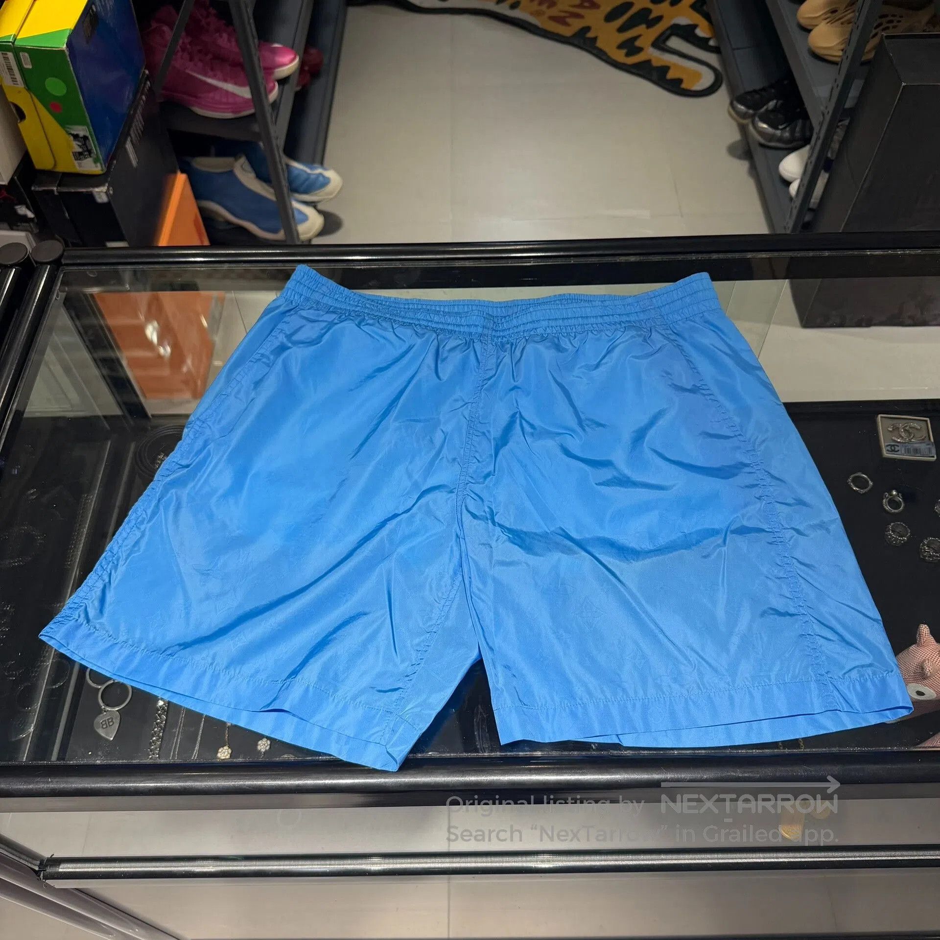 Louis Vuitton LV Blue Casual Nylon Shorts. Size US 26 / EU 42 - 1 Thumbnail