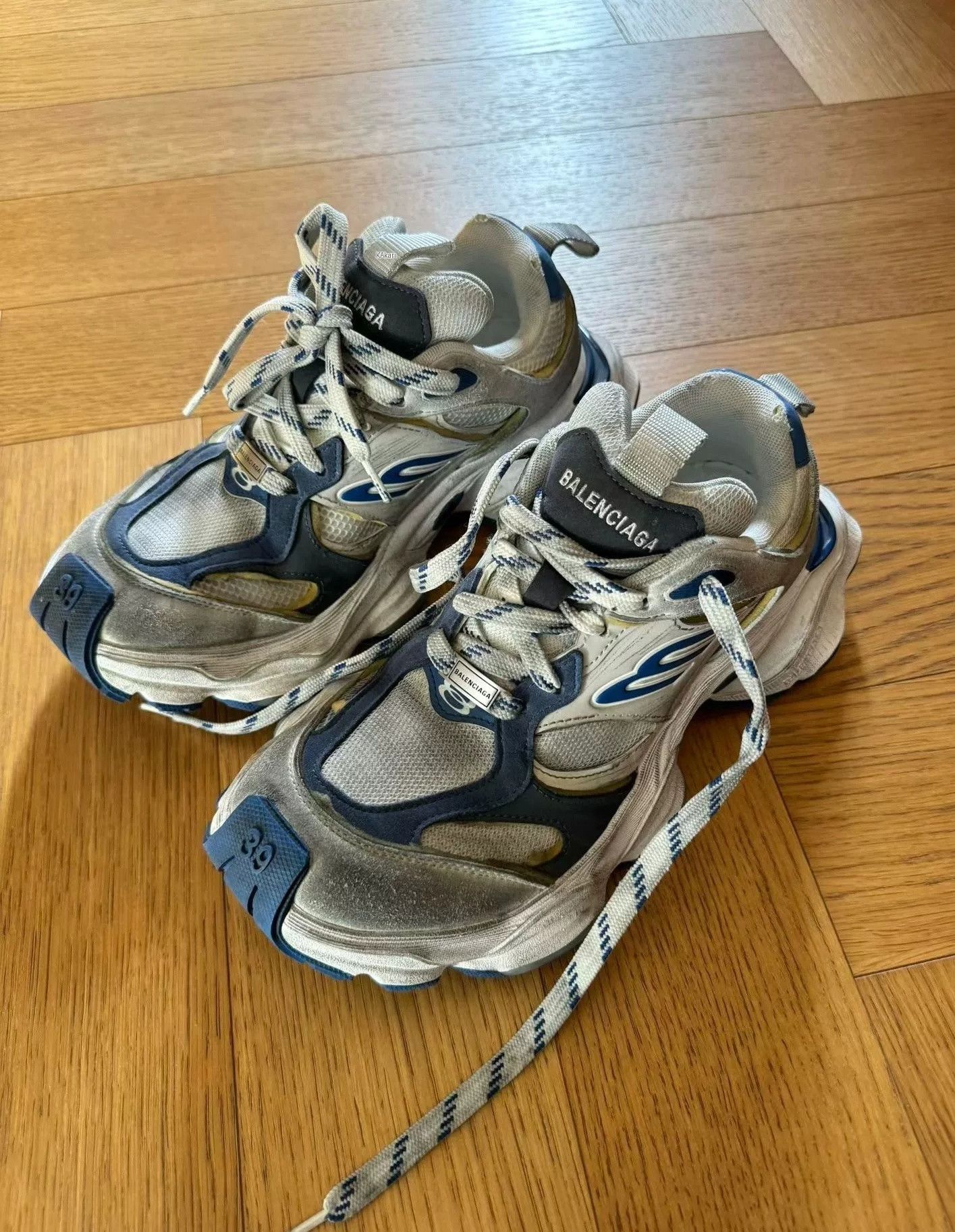 Balenciaga Balenciaga Cargo Blue White Sneakers Size US 6 / EU 39 - 1 Preview