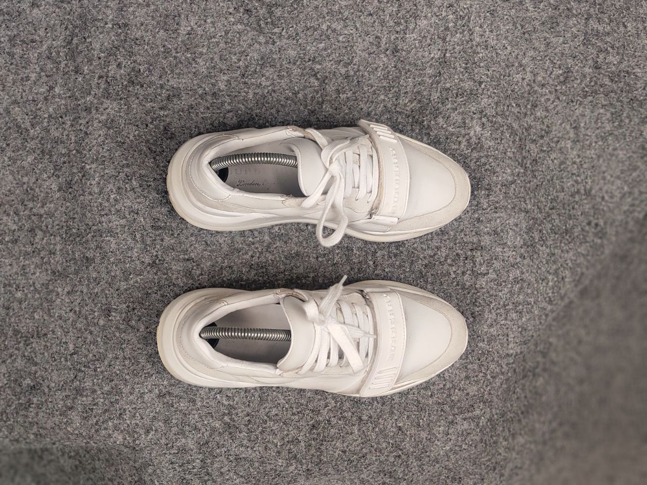 Burberry Burberry Ramsey Trainers Logo White Low-Top Sneakers Size US 7.5 / IT 37.5 - 4 Thumbnail
