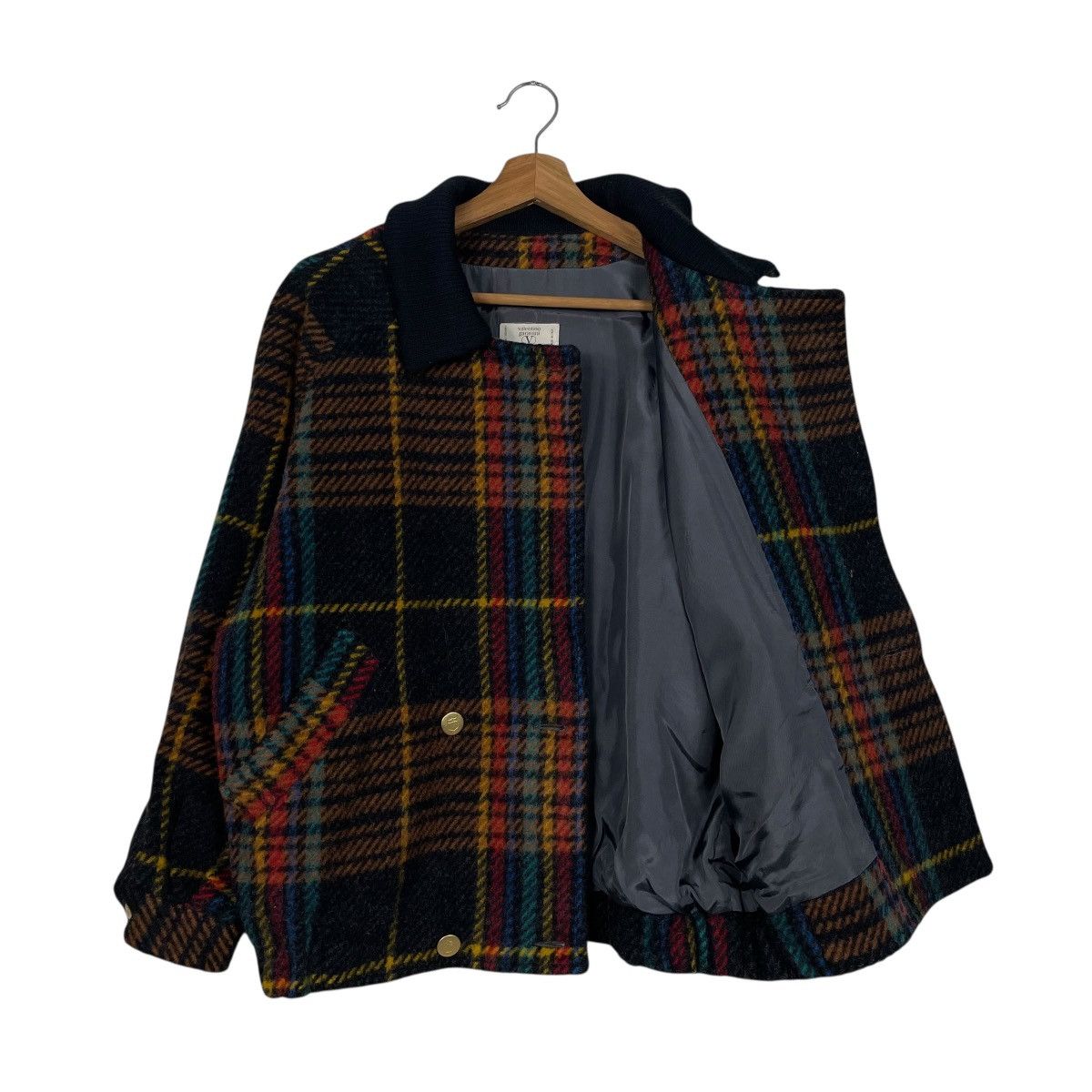 Valentino Vintage Valentino Garavani Tartan Wool Jacket Size XS / US 0-2 / IT 36-38 - 9 Thumbnail