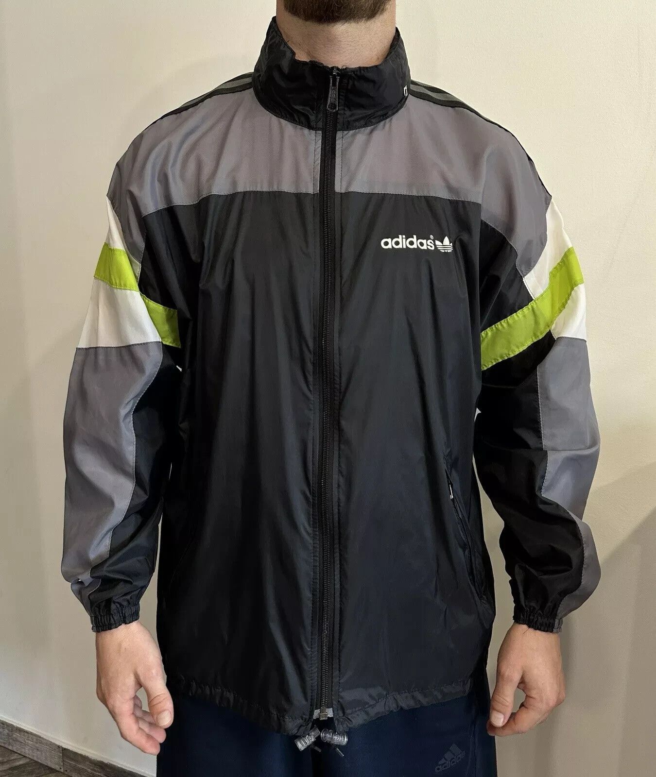 Adidas ADIDAS VINTAGE 1990s 90s RAVE JACKET NYLON RAINCOAT SNINY Size US S / EU 44-46 / 1 - 1 Thumbnail