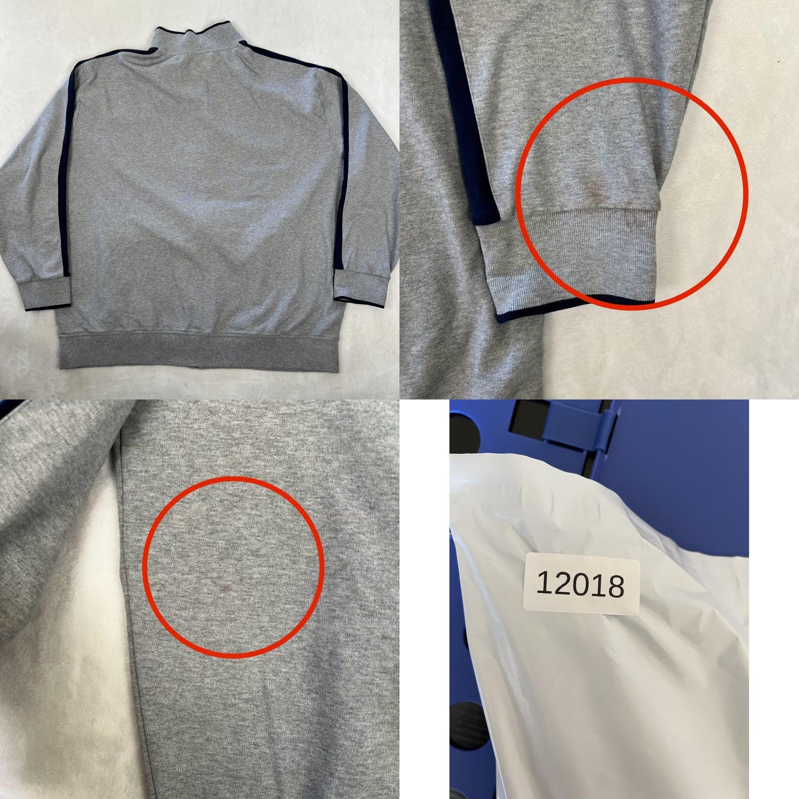 Polo Ralph Lauren Polo Ralph Lauren Track Jacket Mens 4XLT Gray Full Zip Fleece Big Tall Pony Logo Size US XXL / EU 58 / 5 - 8 Thumbnail