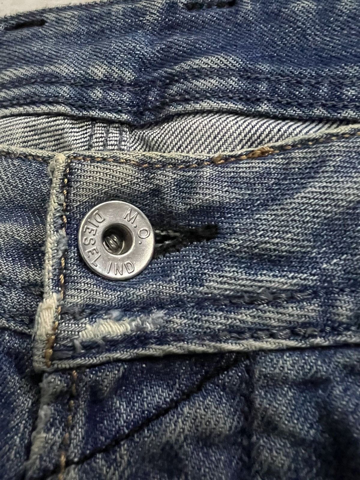 Diesel × If Six Was Nine × Japanese Brand 💥Insane 90s Diesel Industry Paddom Distressed Mud Wash Jean Size US 32 / EU 48 - 10 Thumbnail