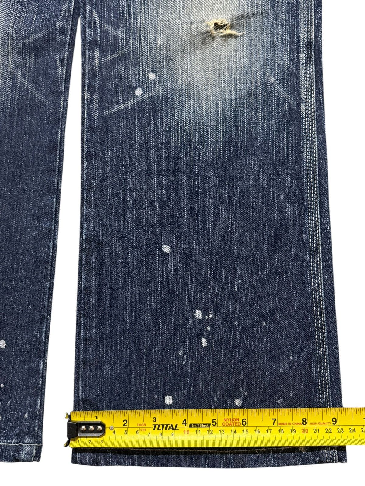 Edwin Edwin 503 Blue Trip Faded Wash Carpenter Paint Splatter Size US 33 - 14 Thumbnail