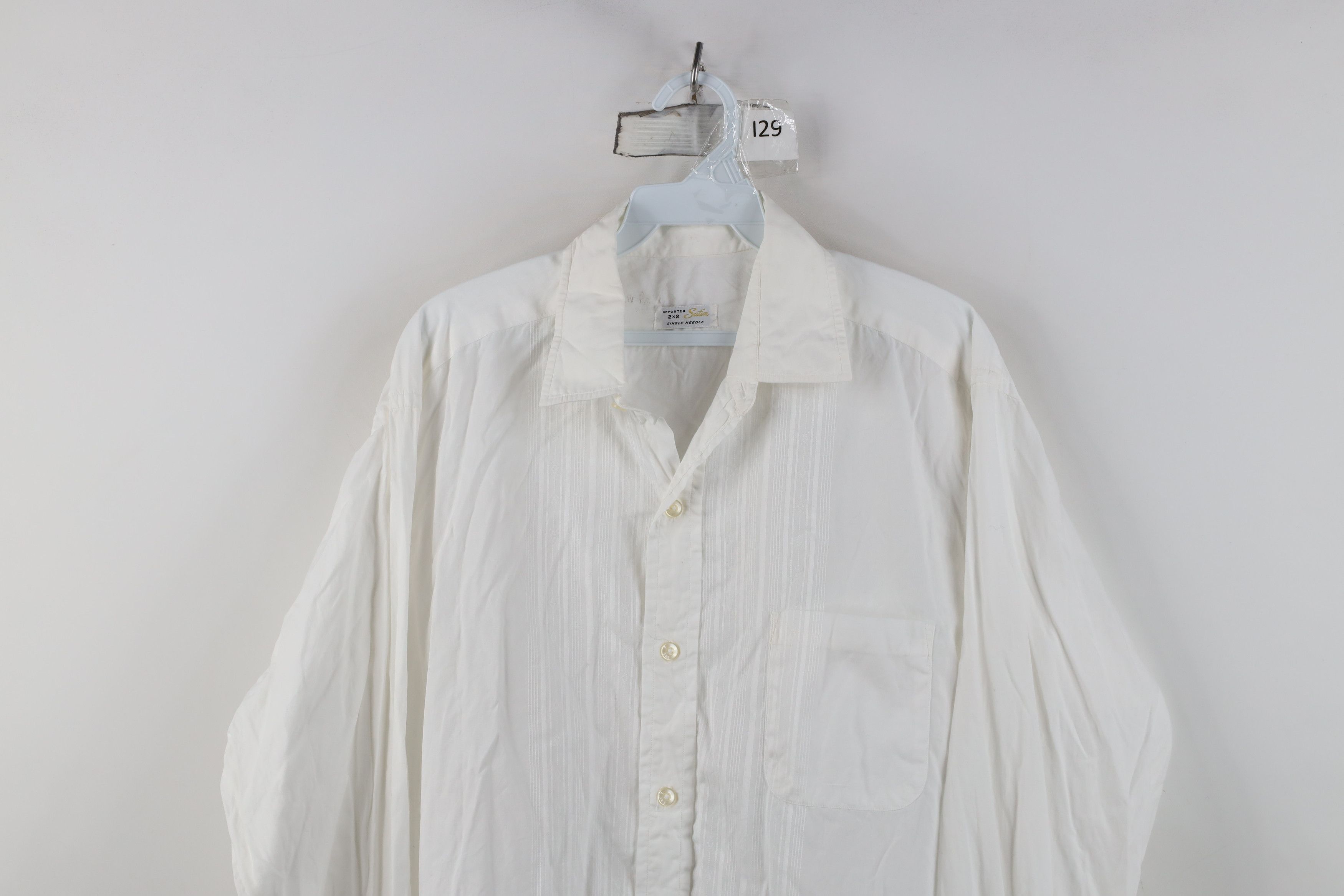 Vintage Vintage 50s Rockabilly Fabric Single Needle Button Shirt USA Size US XL / EU 56 / 4 - 2 Thumbnail