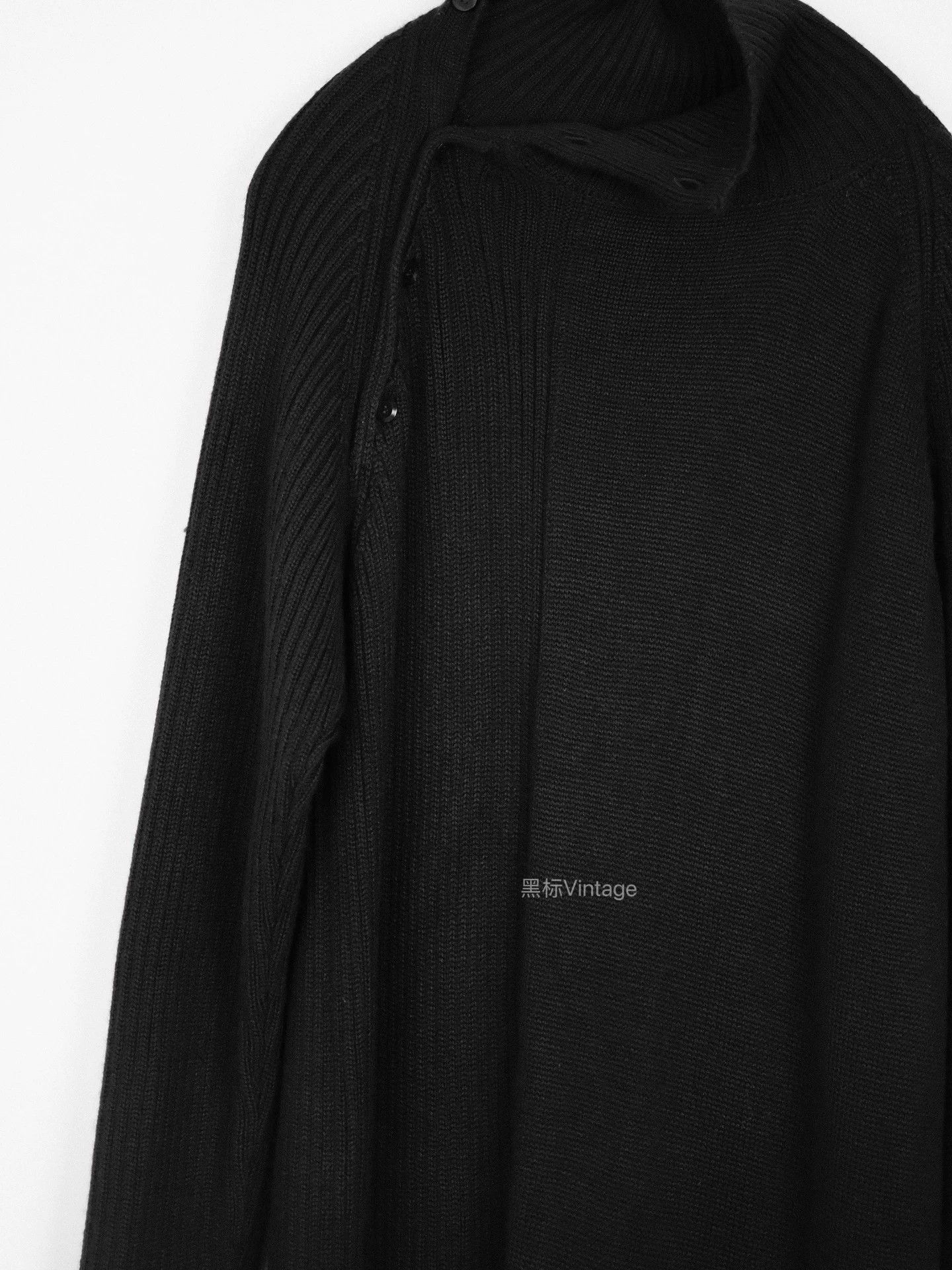 Yohji Yamamoto Yohji Yamamoto 19AW Vintage Asym Collar Sweater Women's Size XS / US 0-2 / IT 36-38 - 4 Thumbnail