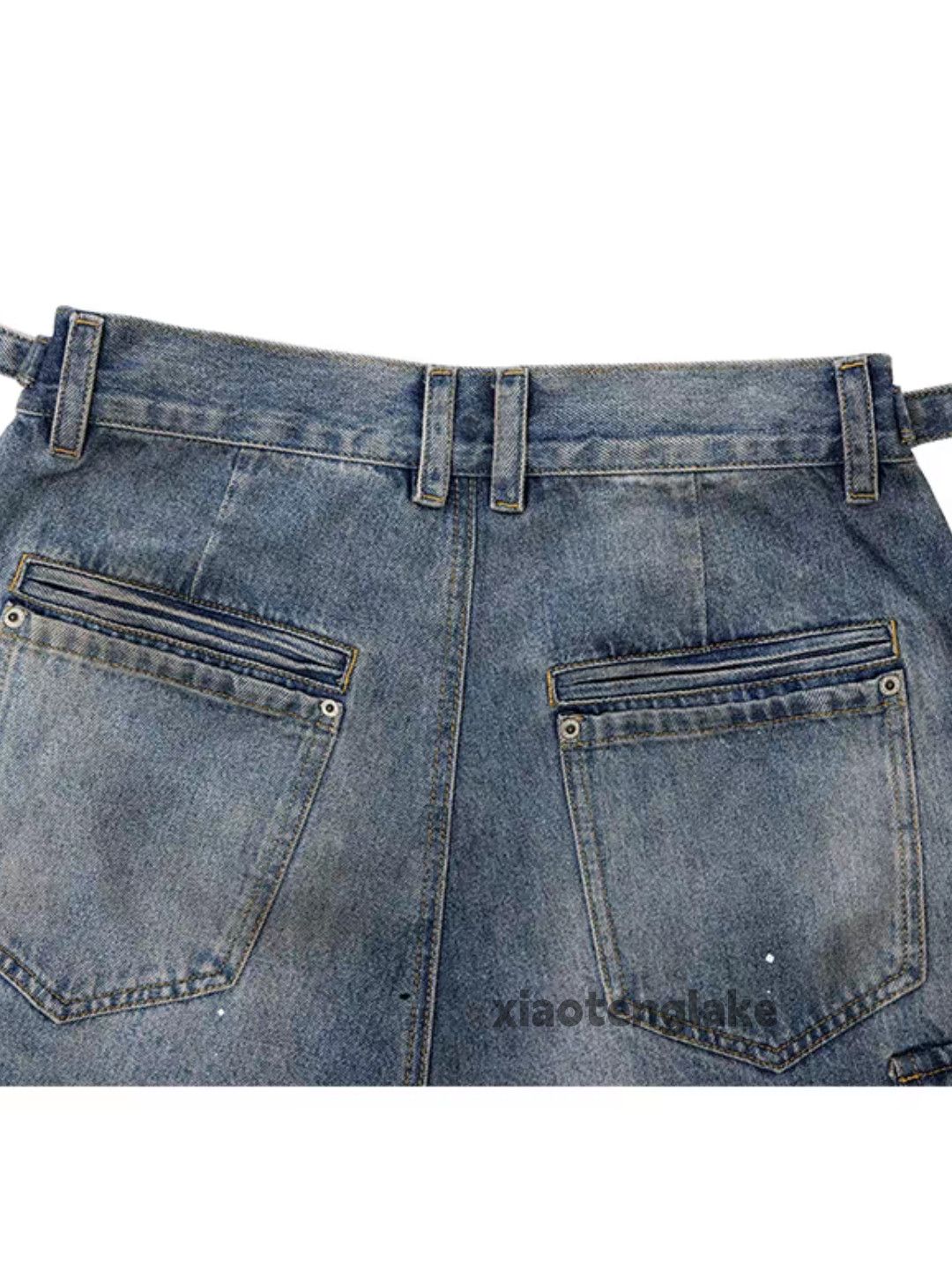 Jean ltx faded Balenciaga rickowens style stain opium cargo jeans Size US 30 / EU 46 - 9 Thumbnail