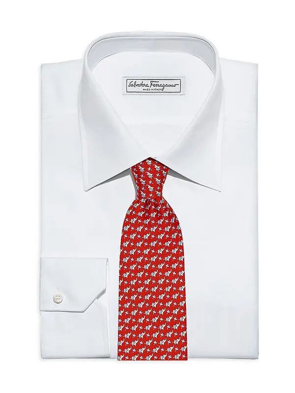 Salvatore Ferragamo o1s1rm1024 Size: OS / Silk Tie in Multicolor Size ONE SIZE - 3 Thumbnail