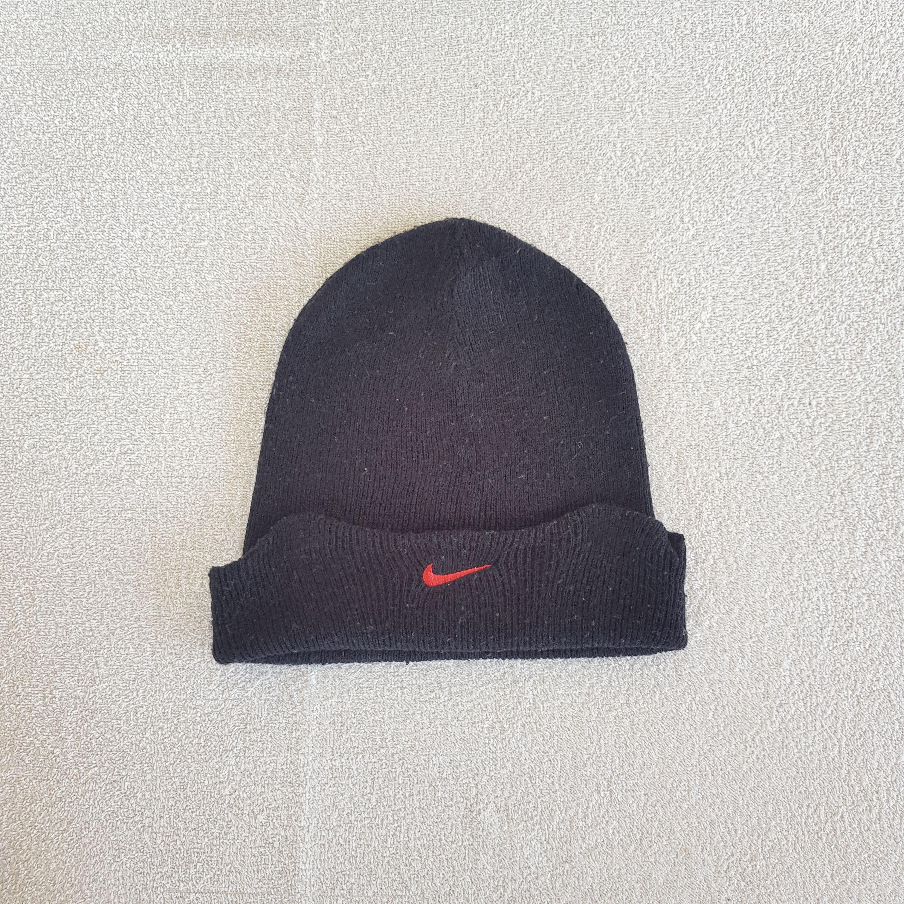 Japanese Brand Vintage 90s Nike Beanie Nike Swoosh Snow Caps Hats. Size ONE SIZE - 5 Thumbnail