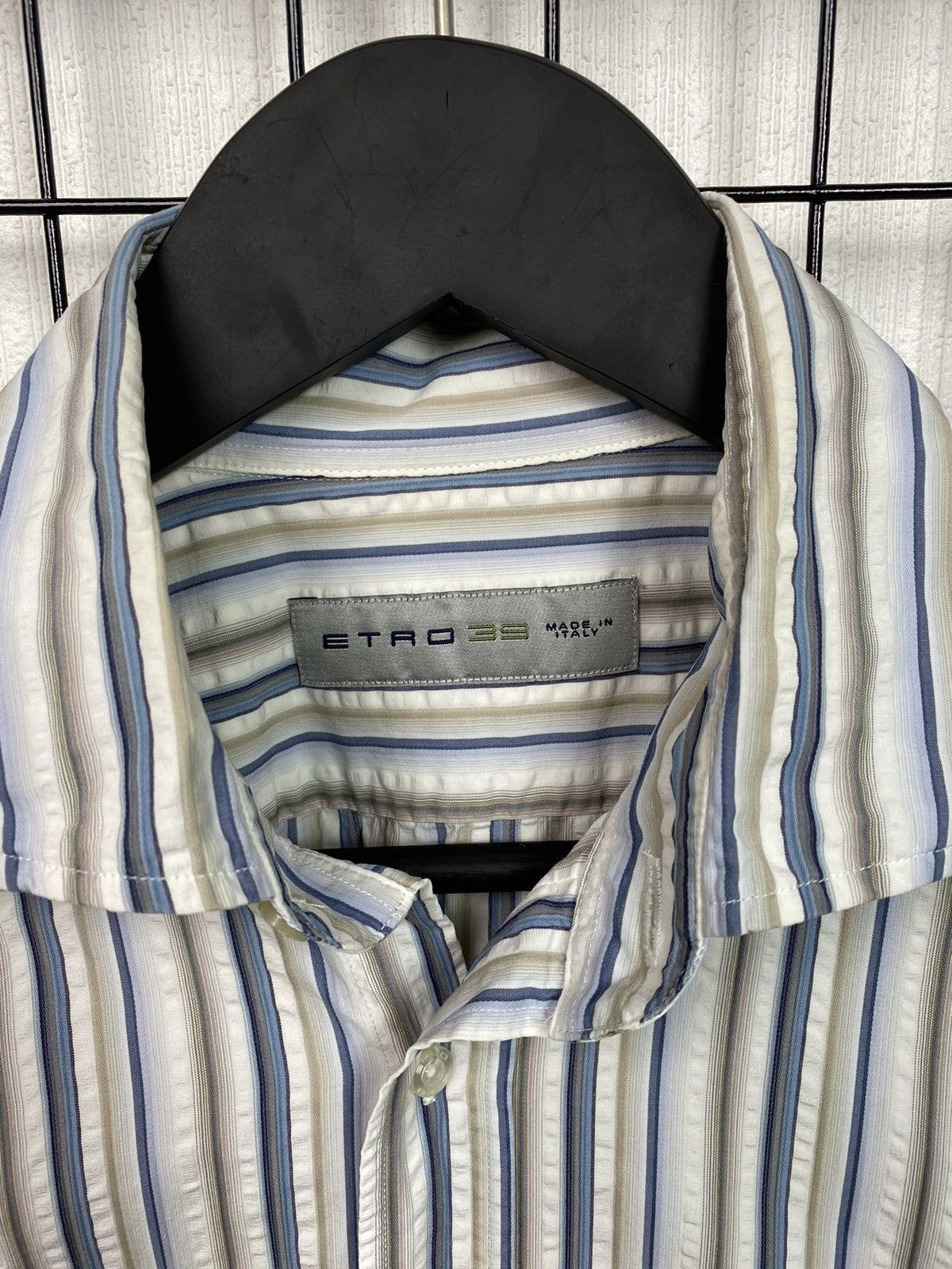 Etro Etro Multicolored Men Striped Long Sleeve Shirt size 39 Size US M / EU 48-50 / 2 - 7 Thumbnail