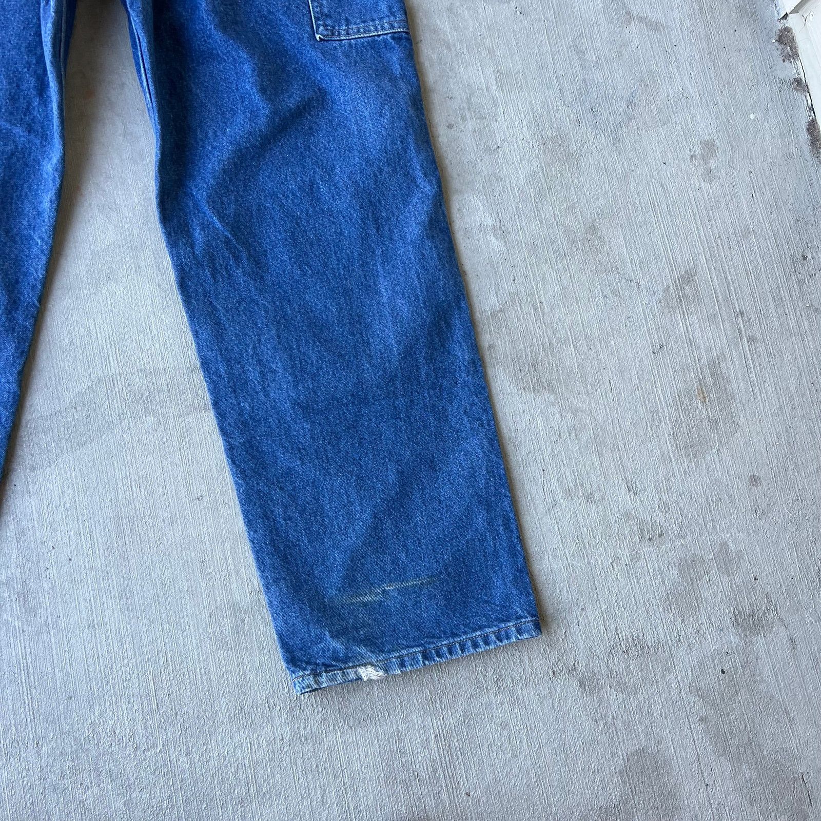 Carhartt × Vintage Carhartt blue denim jeans double knee work carpenter pants Size US 34 / EU 50 - 9 Thumbnail
